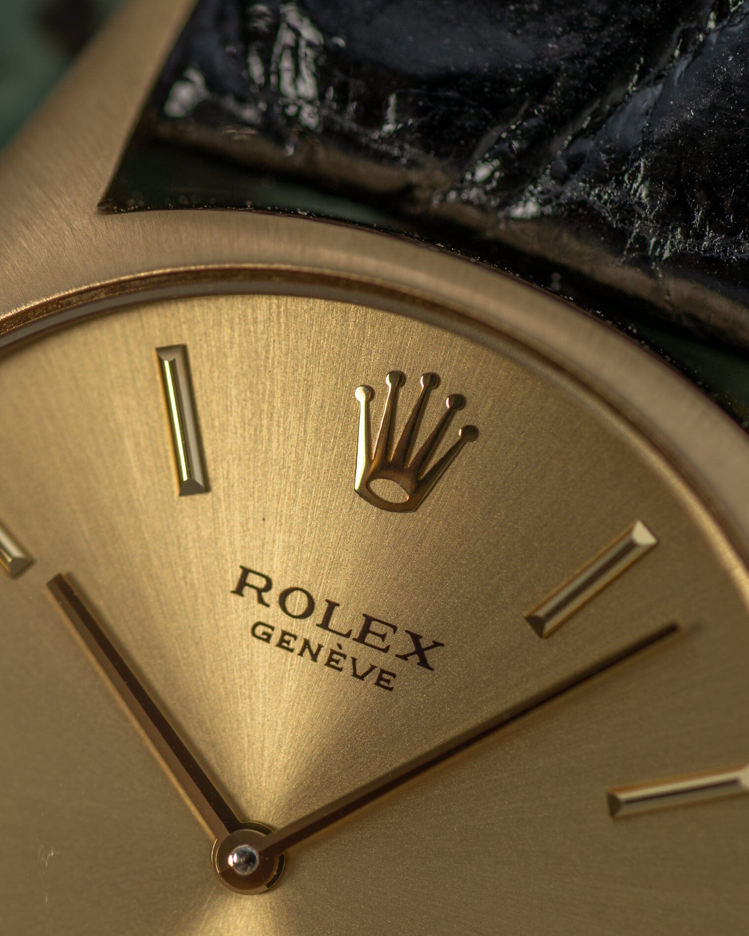 Rolex チェリーニ 3804 YG シャンパンダイアル Watch ROLEX