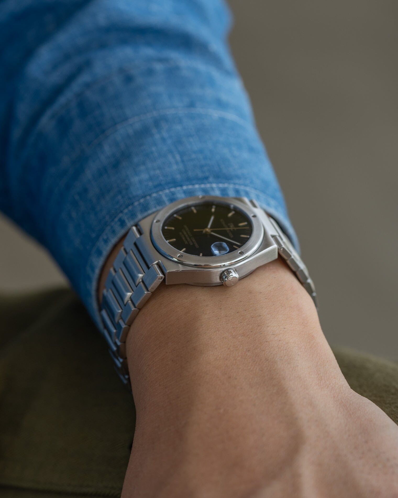IWC インヂュニア 3521 ブラック 保証書付き Watch IWC
