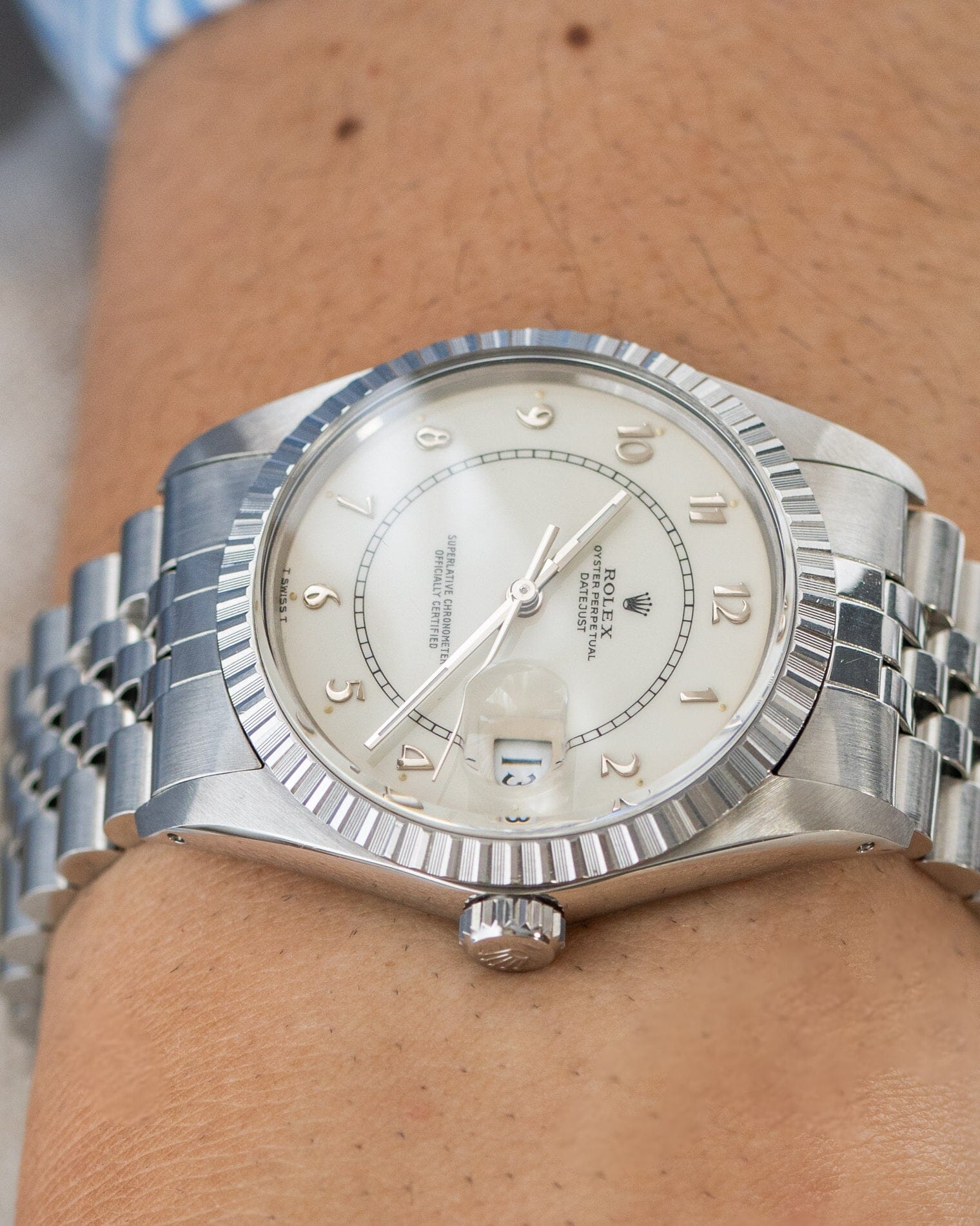 Rolex デイトジャスト 16030 ホワイトボイラーゲージ Watch ROLEX