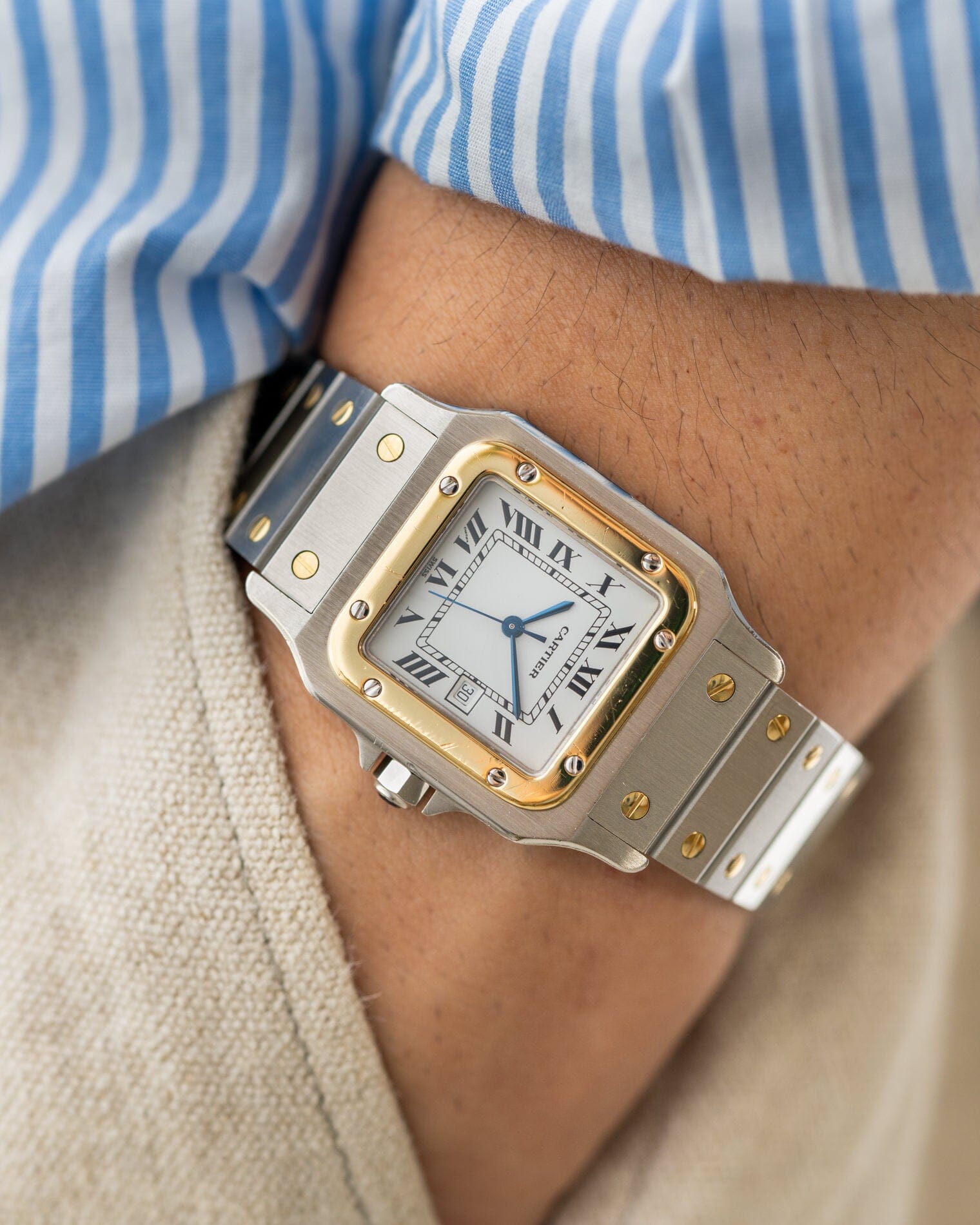 カルティエ サントスガルベ LM 2961 国際永久保証書付き Watch CARTIER