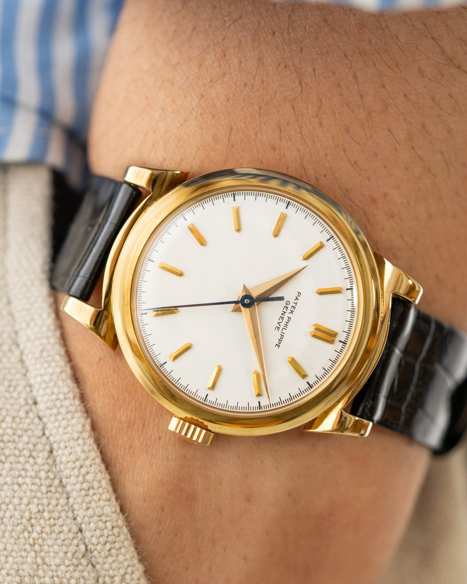 Patek Philippe カラトラバ 1491 YG アーカイブ付き Watch PATEK PHILIPPE