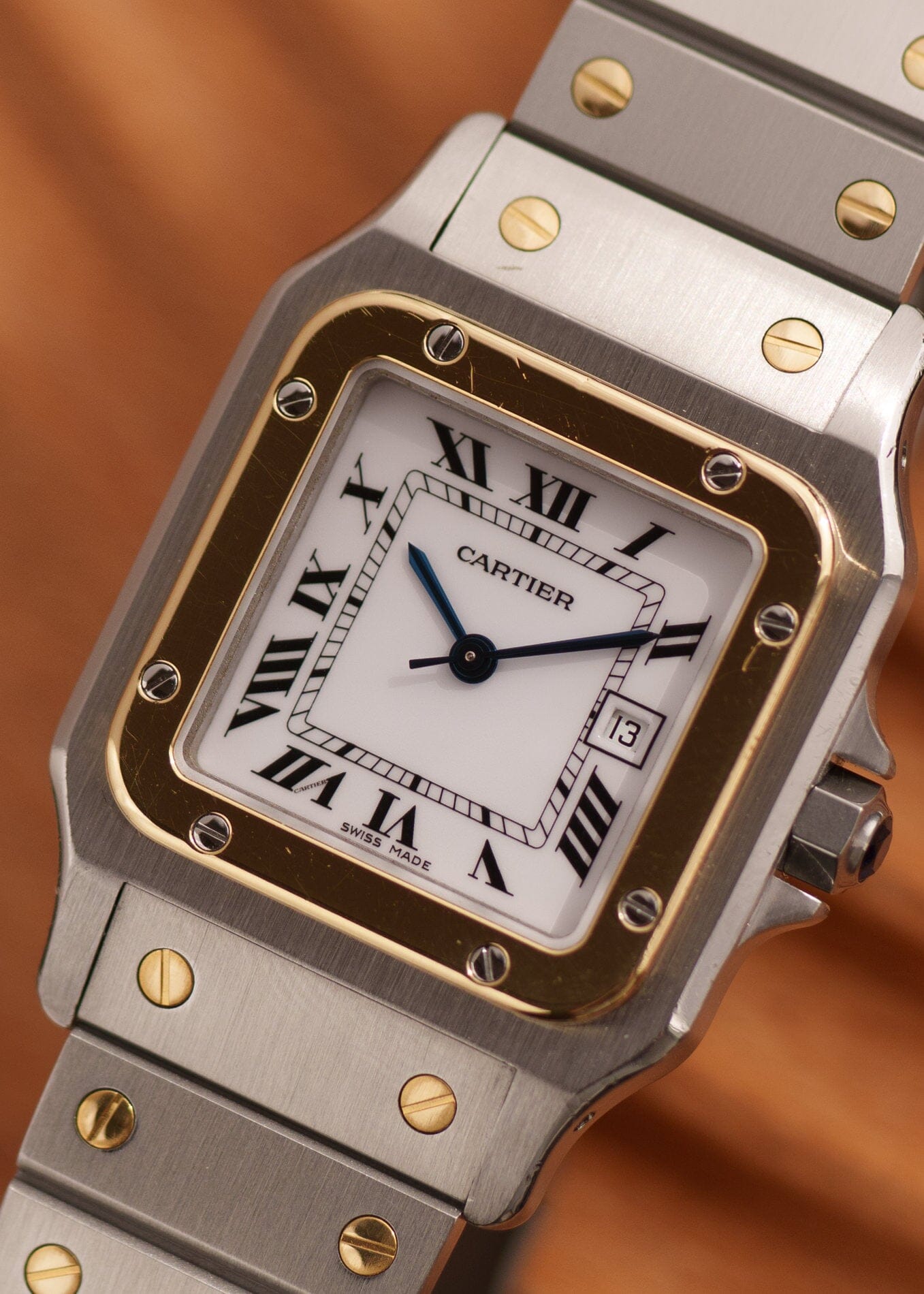 Cartier サントスガルベ LM 2961 自動巻き 国際永久保証書付き Watch CARTIER