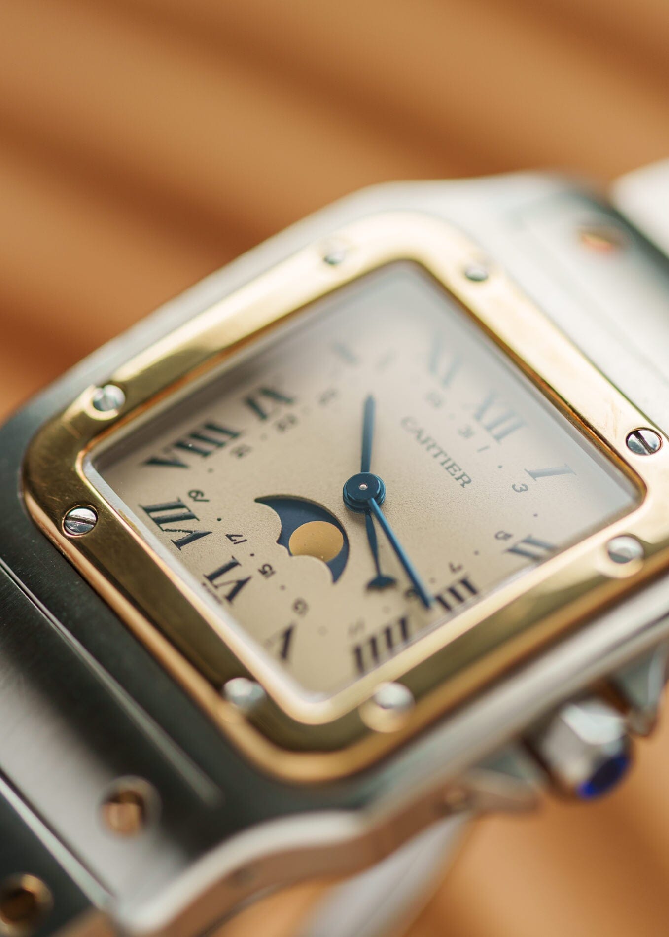 Cartier サントスガルベ LM 119901 ムーンフェイズ Watch CARTIER