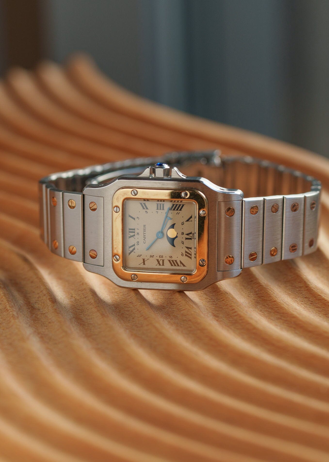 Cartier サントスガルベ LM 119901 ムーンフェイズ Watch CARTIER