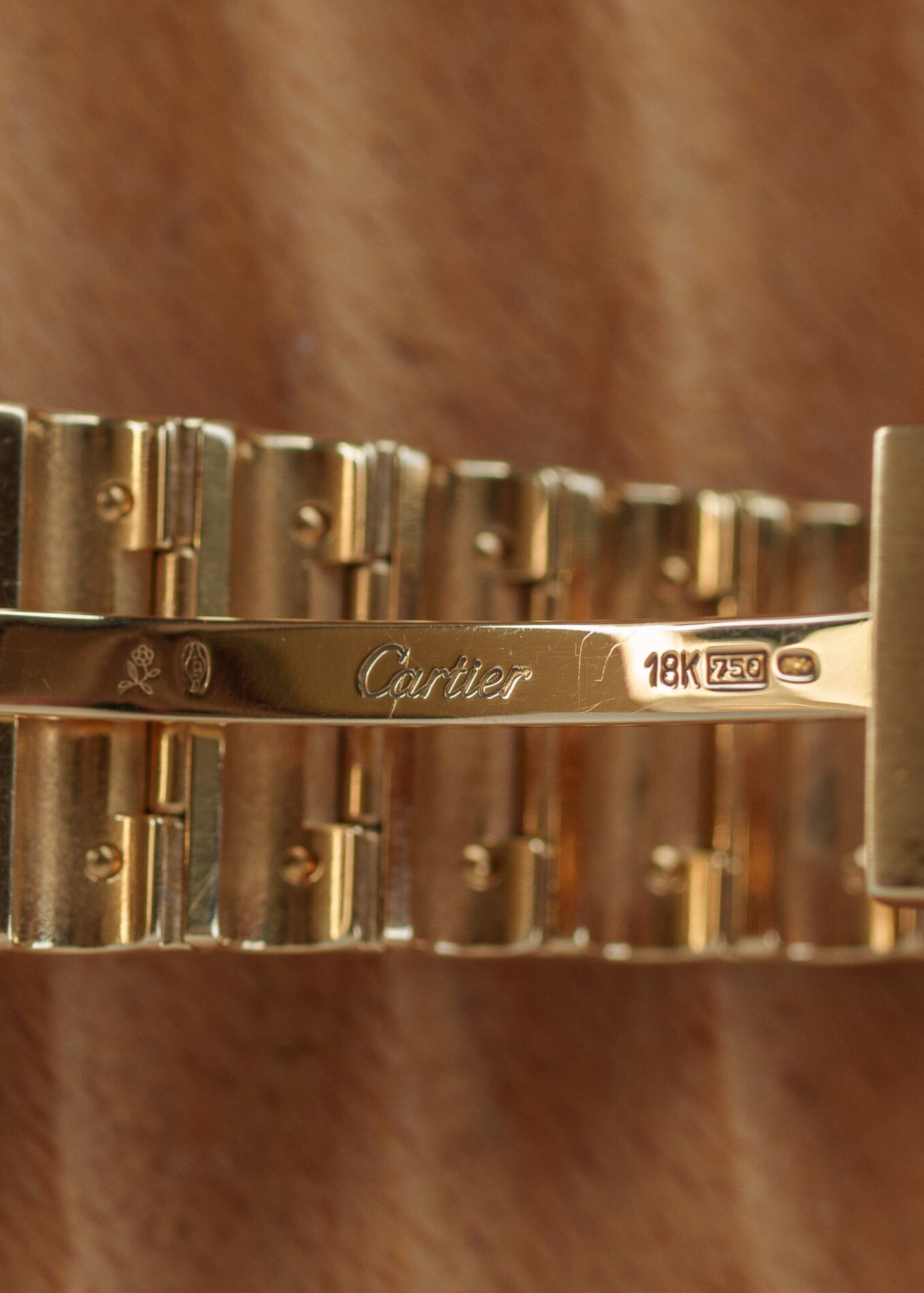 Cartier Santos Galbee LM 887901 YG with Service Paper Watch CARTIER