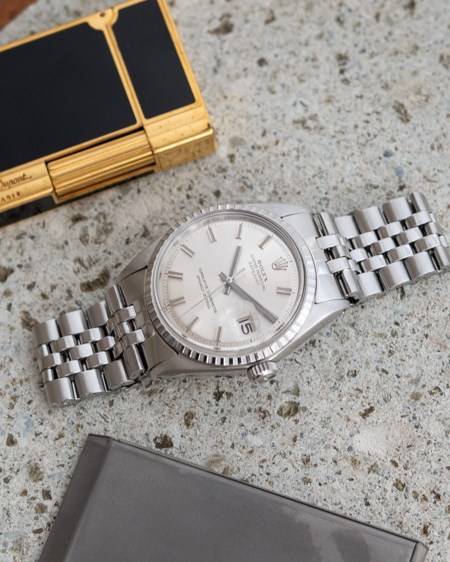 Rolex Datejust 1601 Wide Boy Dial Watch ROLEX