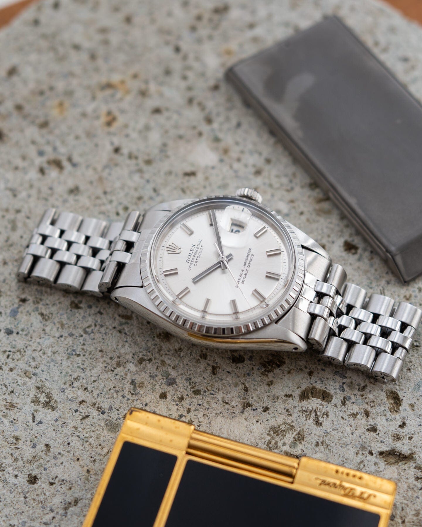 Rolex Datejust 1601 Wide Boy Dial Watch ROLEX