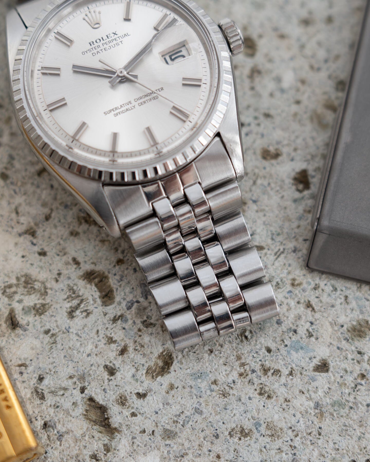 Rolex Datejust 1601 Wide Boy Dial Watch ROLEX