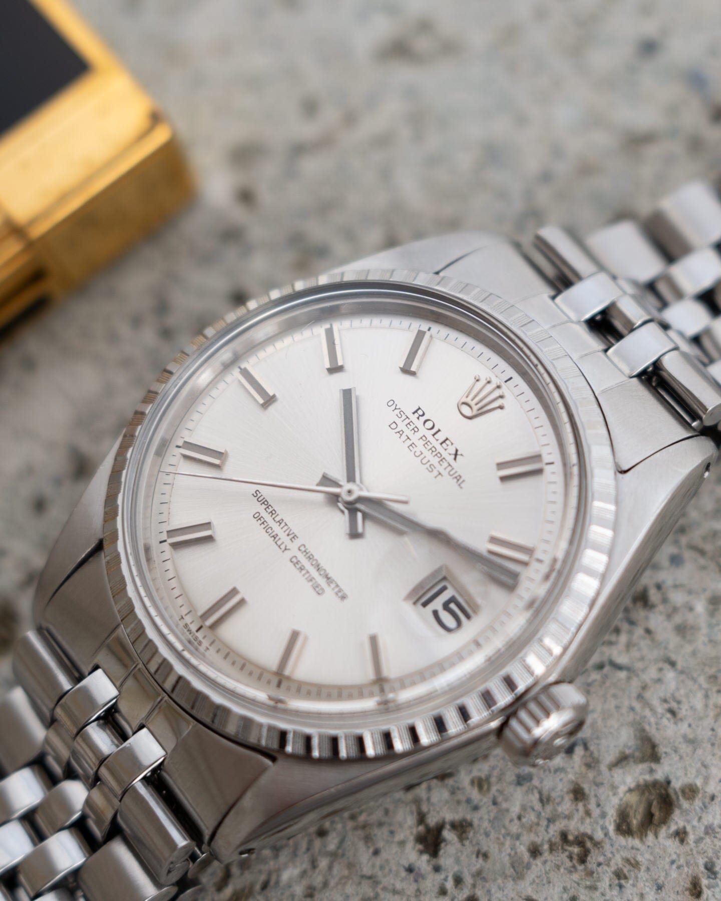 Rolex Datejust 1601 Wide Boy Dial Watch ROLEX