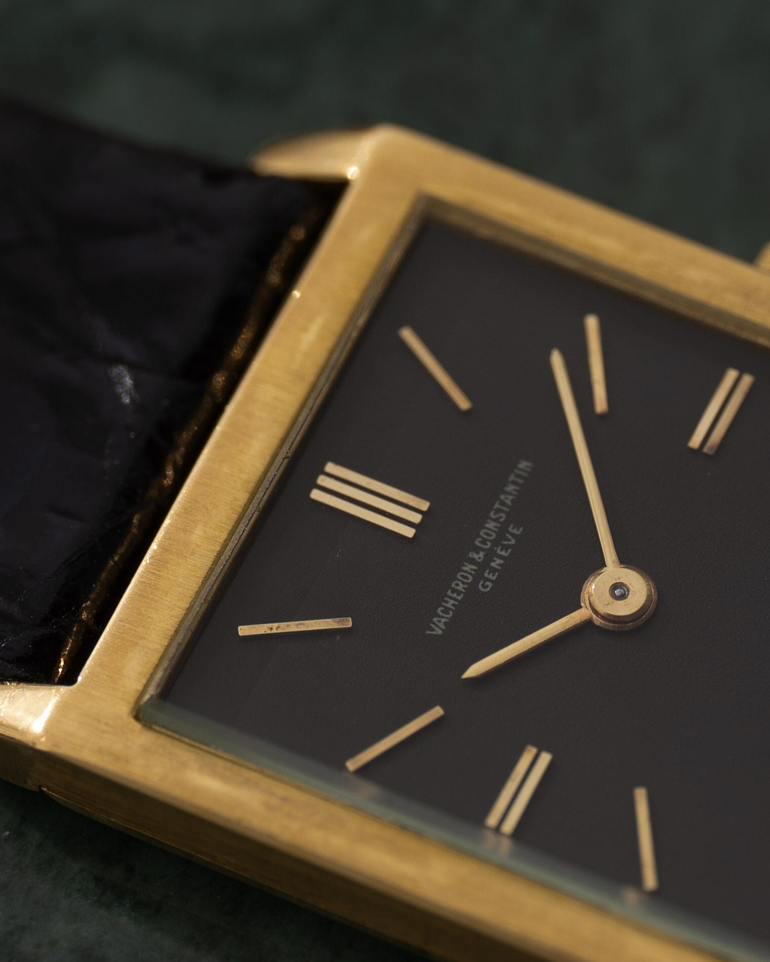 Vacheron Constantin レクタングル 6791 "タンク" YG ダークグレーダイアル Watch VACHERON CONSTANTIN