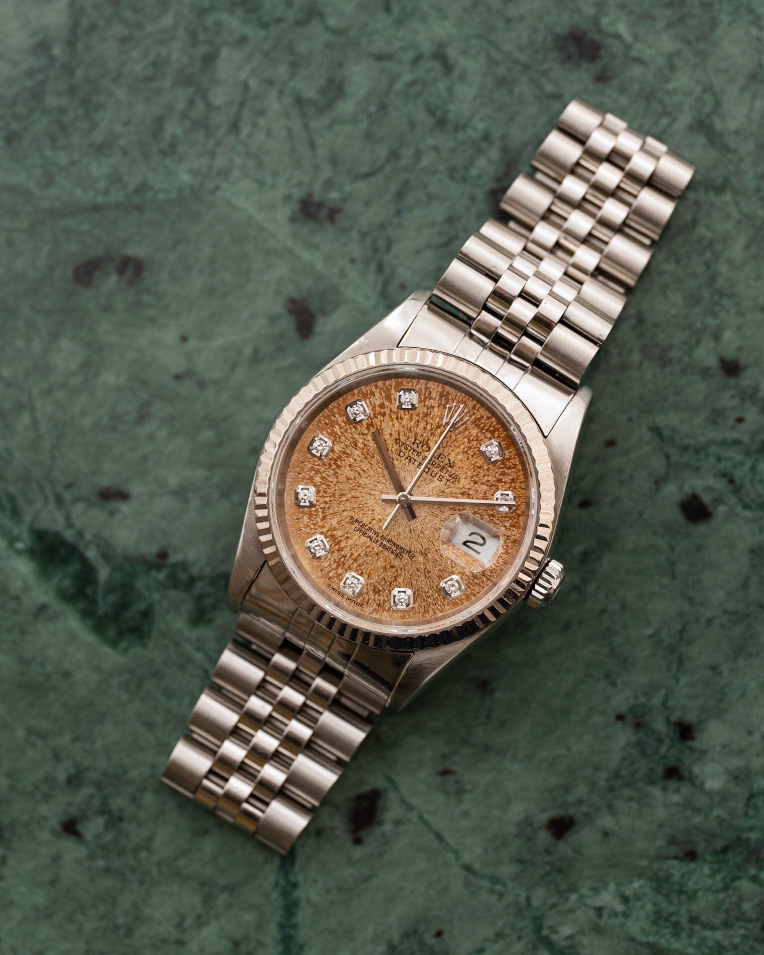 Rolex デイトジャスト 16234G パティナ ダイヤモンドダイアル 箱保証書付 Watch ROLEX