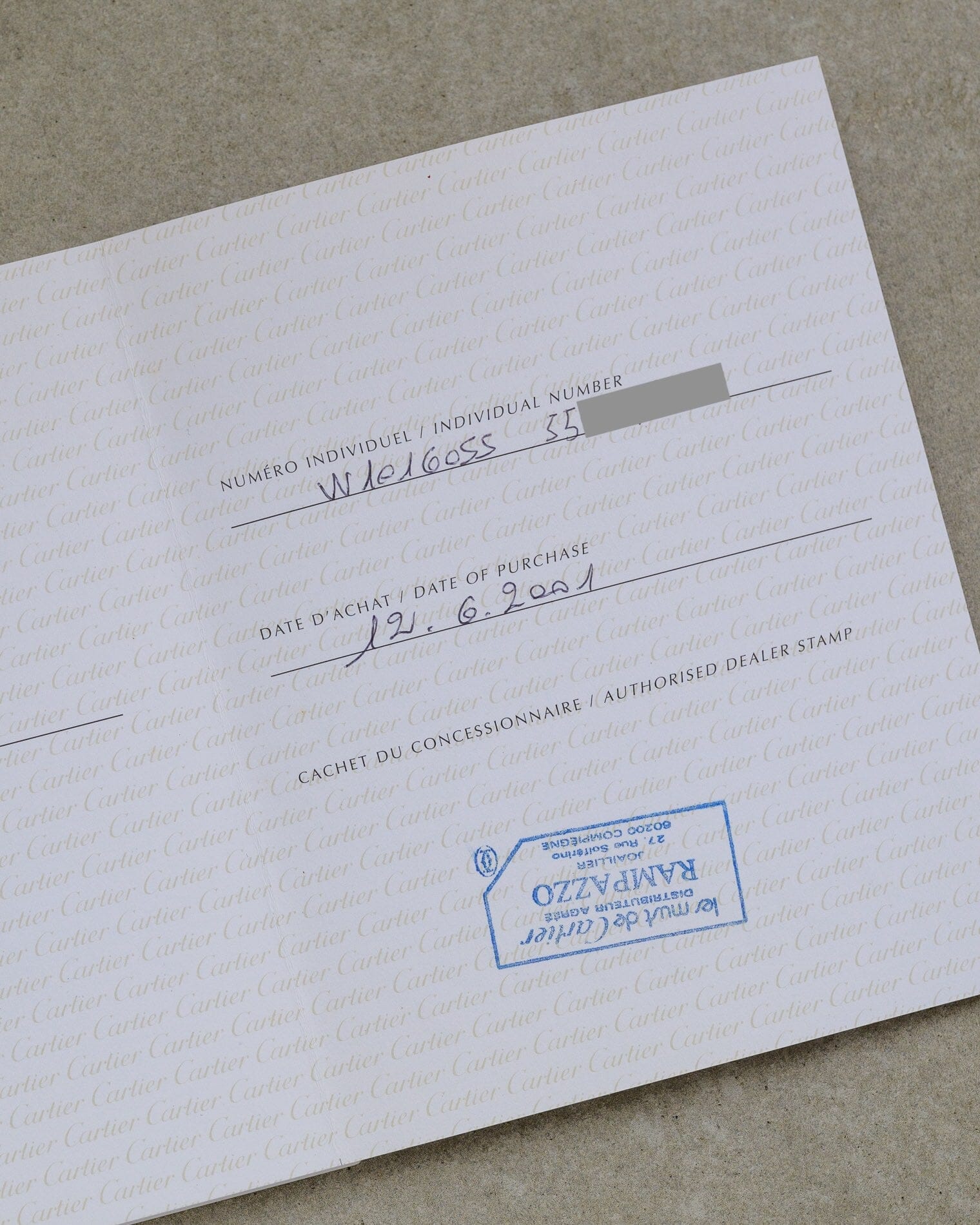 Cartier タンク バスキュラント XL 2522 保証書付き コンプリートサービス済み Watch CARTIER