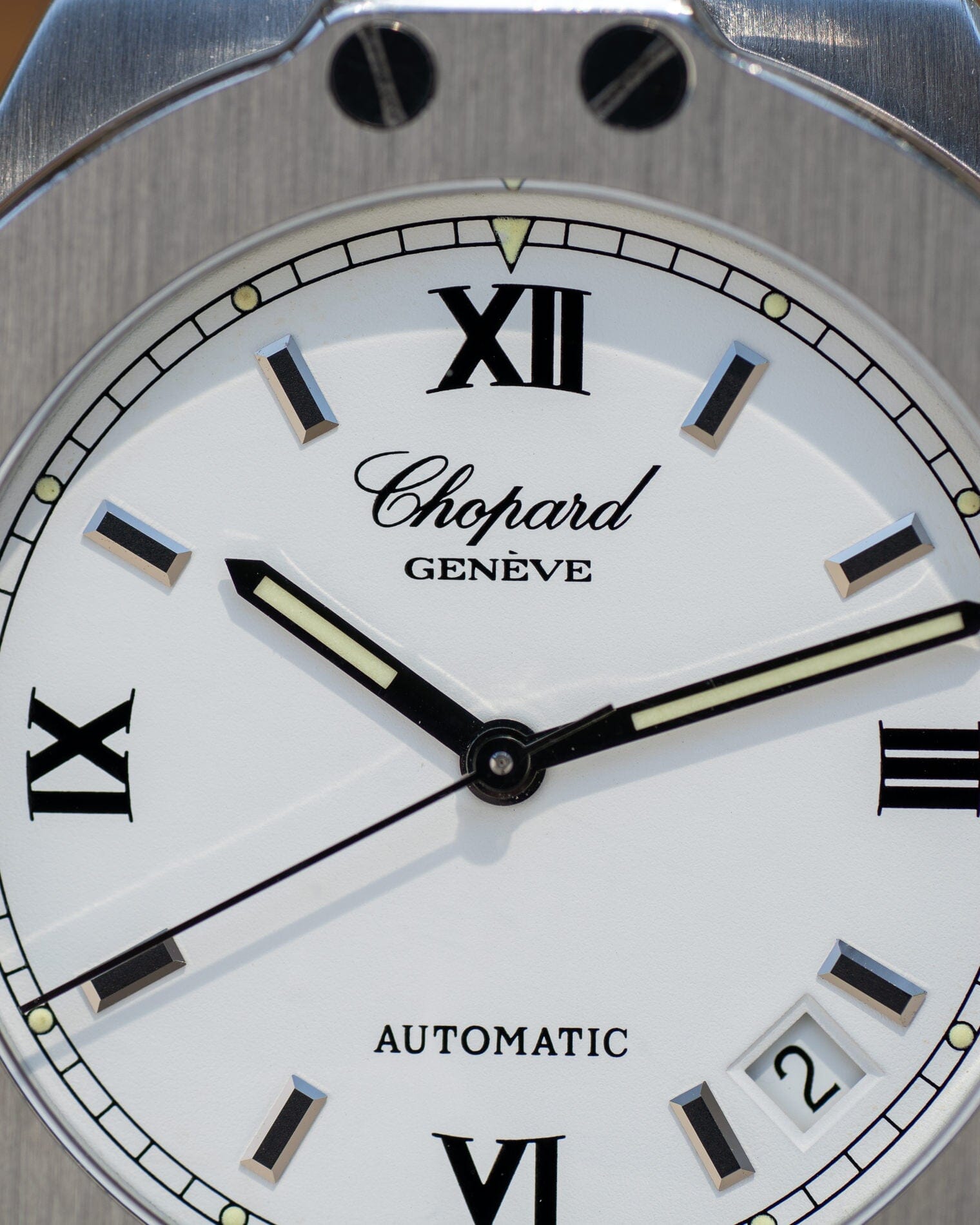 Chopard サンモリッツ 8300 SS ホワイトローマン Watch CHOPARD