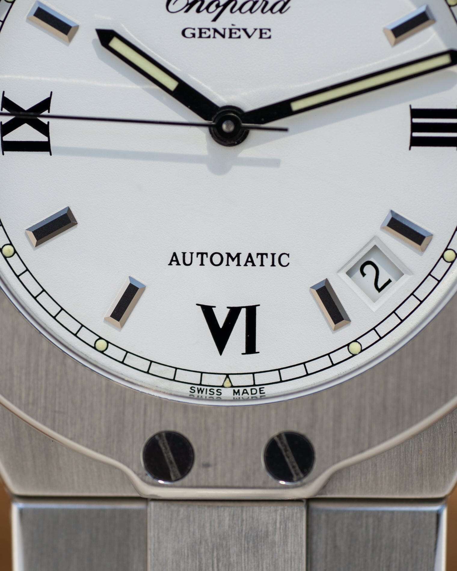 Chopard サンモリッツ 8300 SS ホワイトローマン Watch CHOPARD
