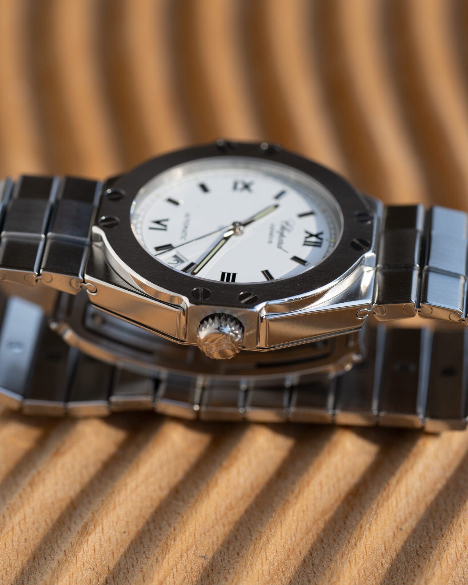 Chopard サンモリッツ 8300 SS ホワイトローマン Watch CHOPARD