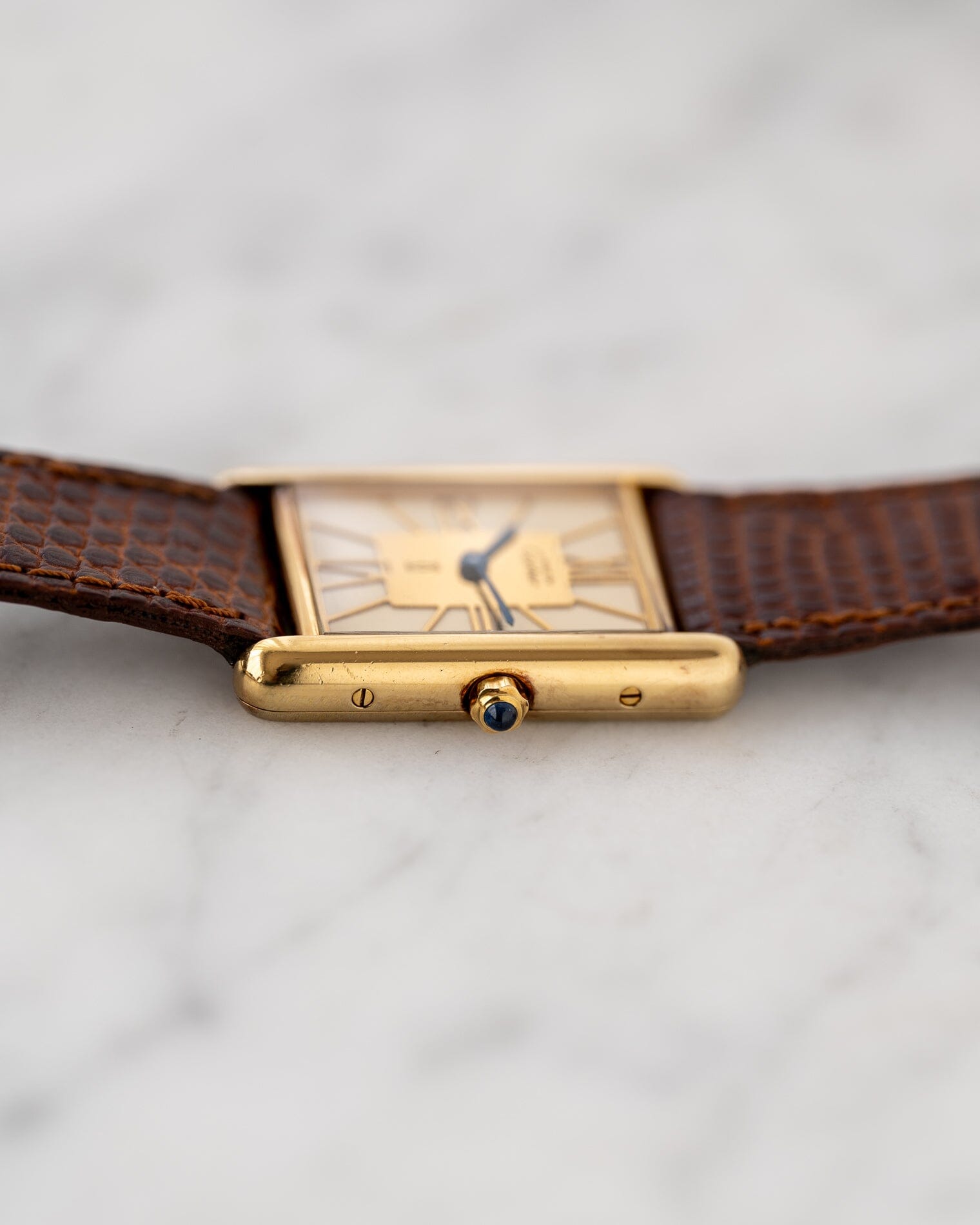 must de Cartier Tank Big Roman Dial Watch CARTIER