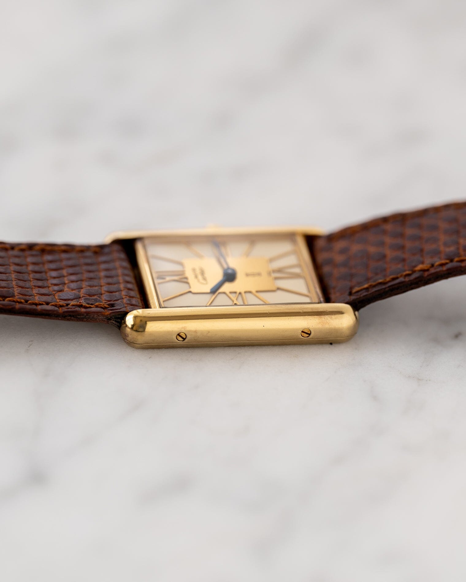 must de Cartier Tank Big Roman Dial Watch CARTIER