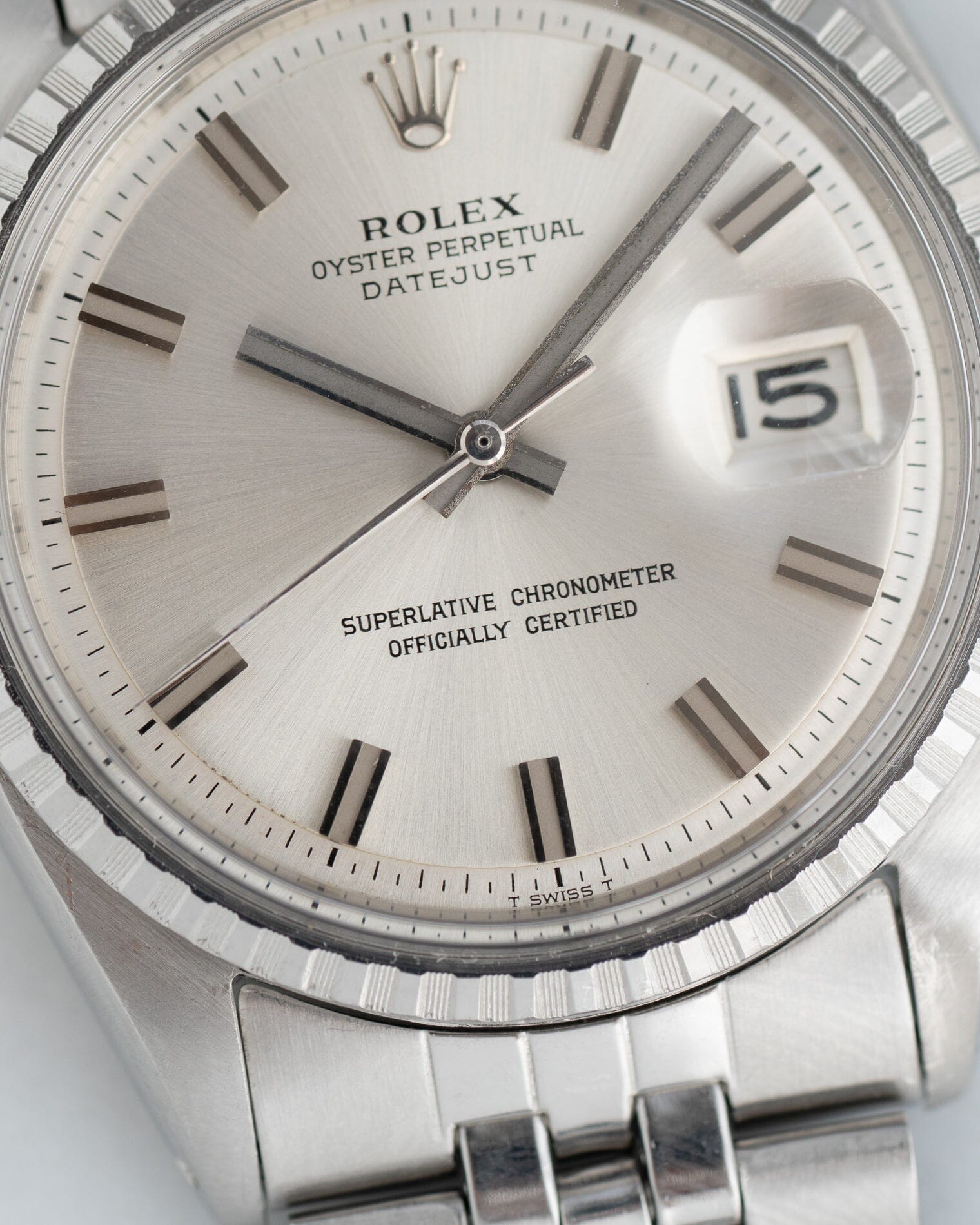 Rolex Datejust 1601 Wide Boy Dial Watch ROLEX