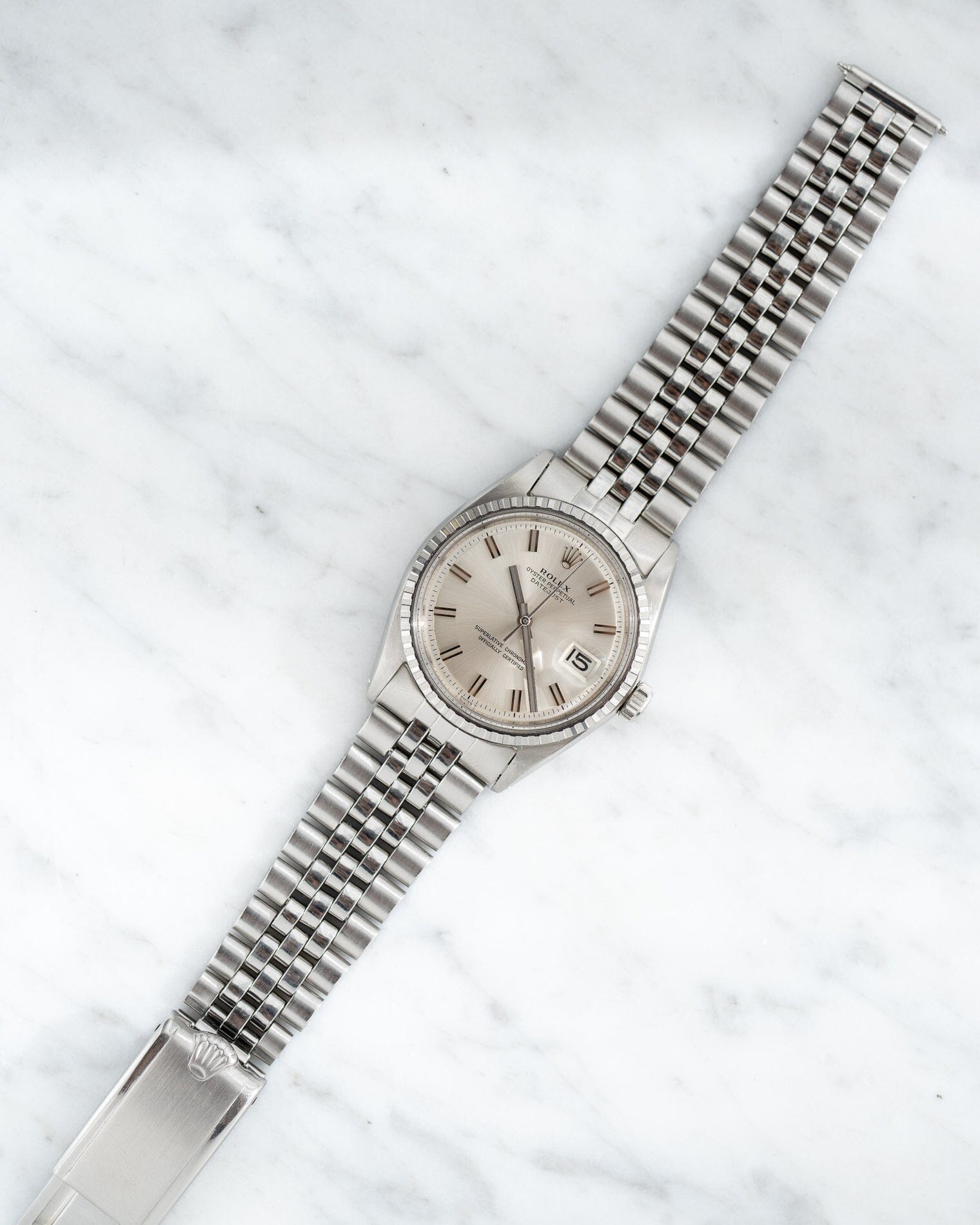 Rolex Datejust 1601 Wide Boy Dial Watch ROLEX