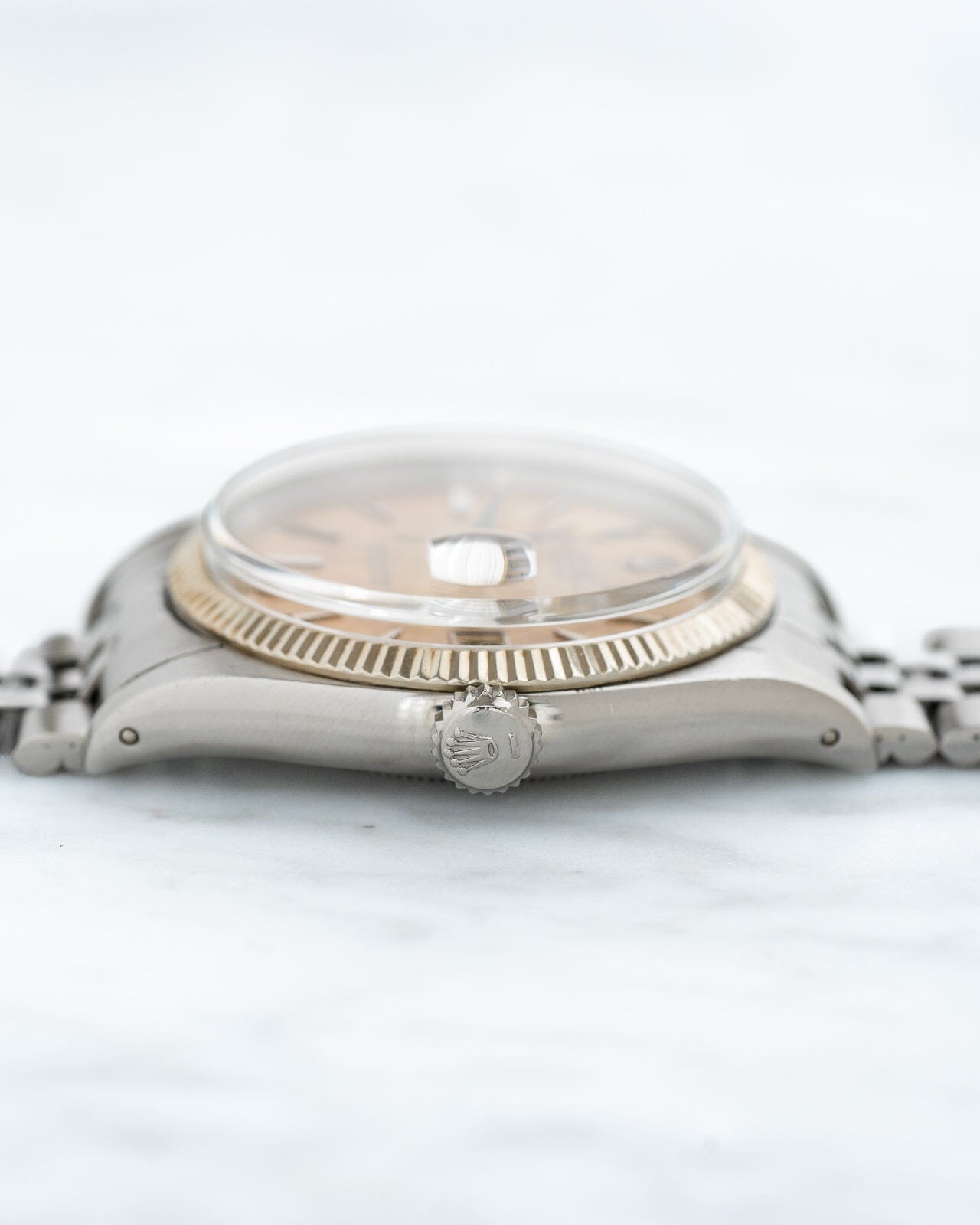 ロレックス デイトジャスト 6605 ブラウンパティナダイアル Watch ROLEX