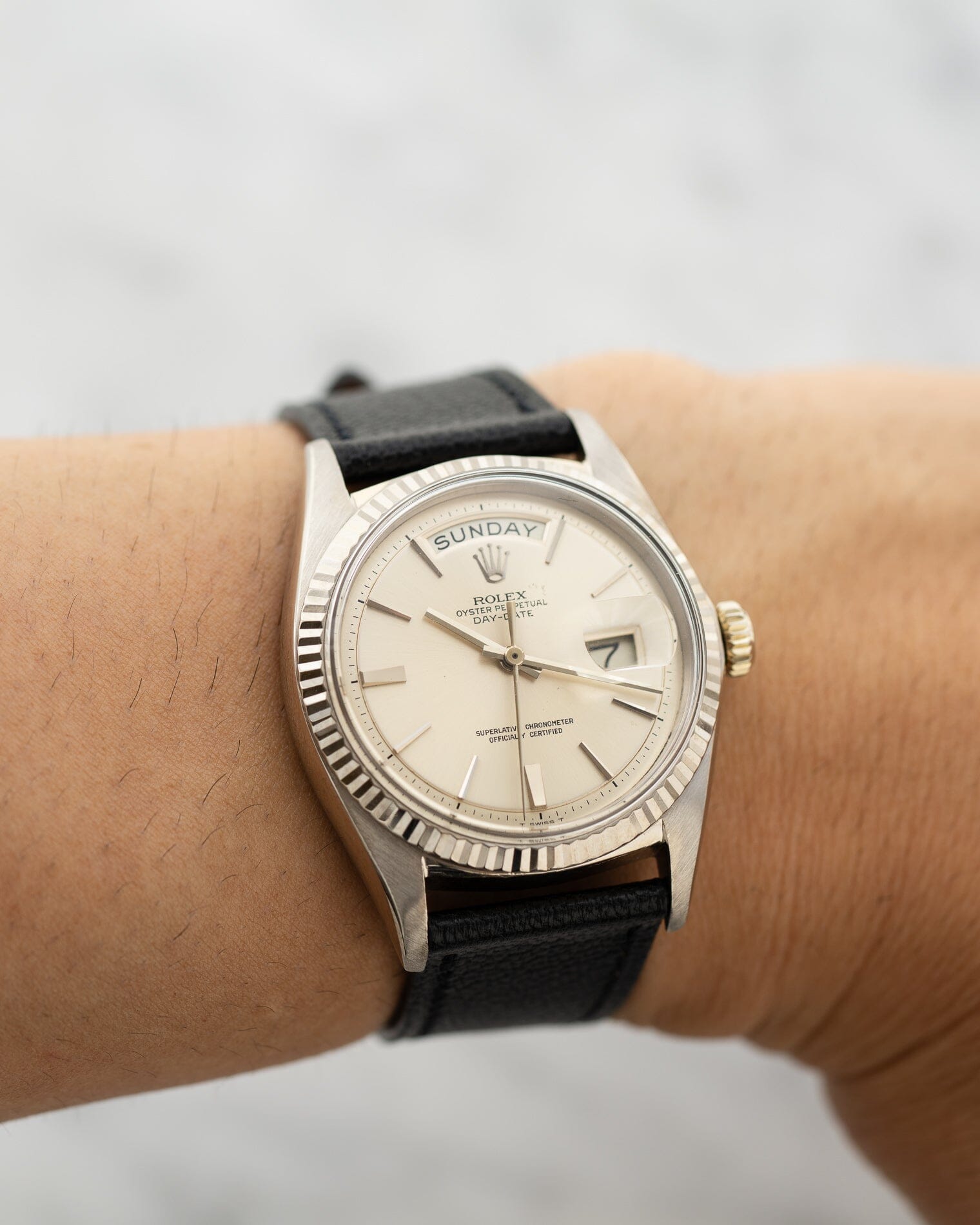 Rolex Day-Date 1803 WG "Doorstop Dial" Watch ROLEX