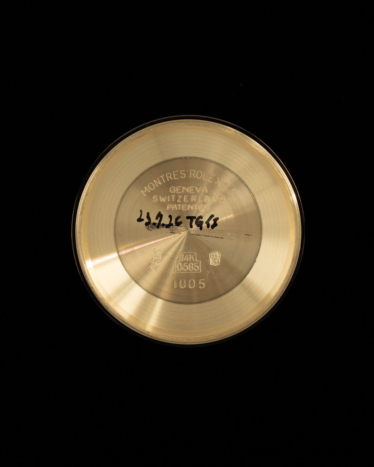 Rolex オイスターパーペチュアル 1002 YG シャンパンダイアル Watch ROLEX