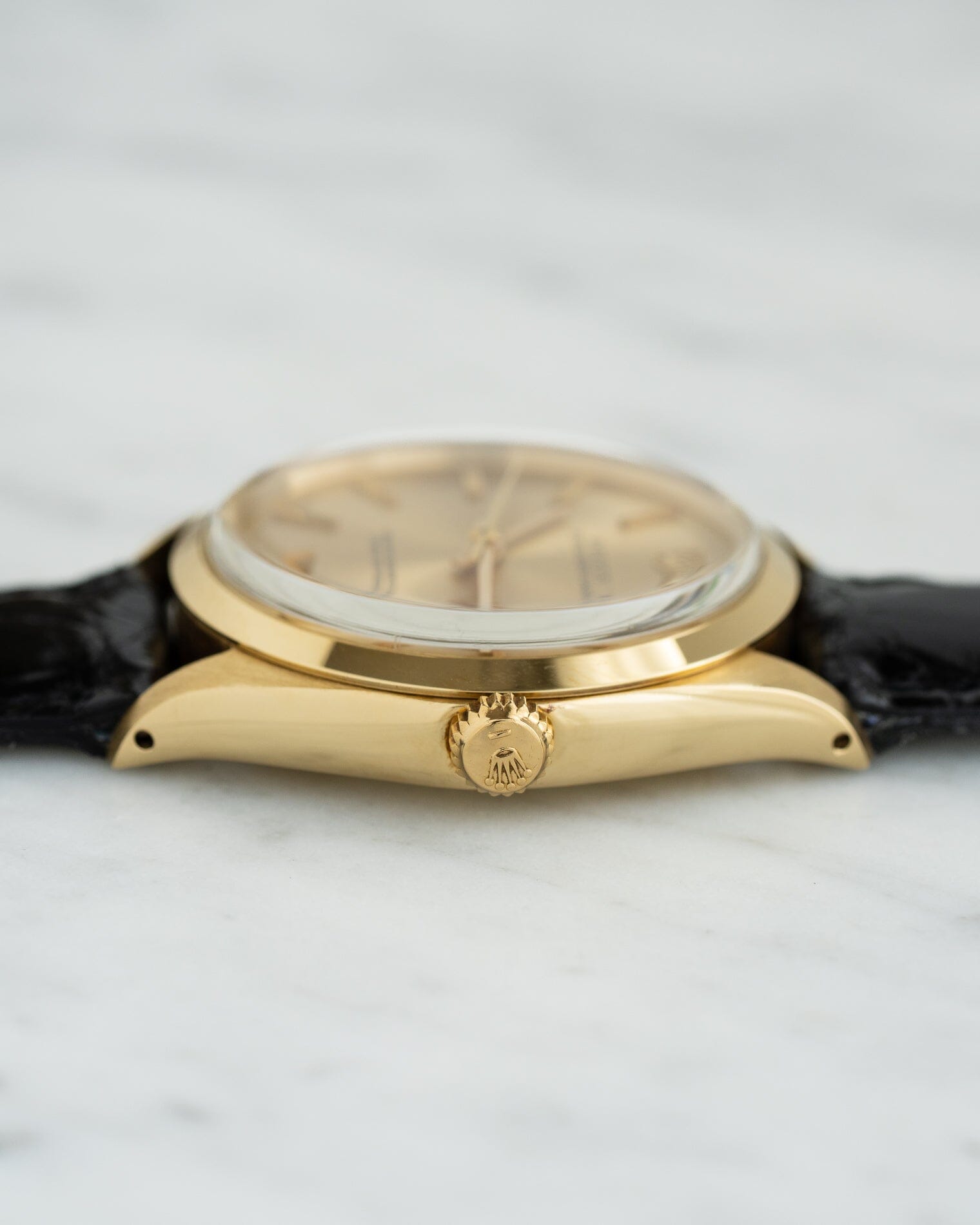 Rolex オイスターパーペチュアル 1002 YG シャンパンダイアル Watch ROLEX