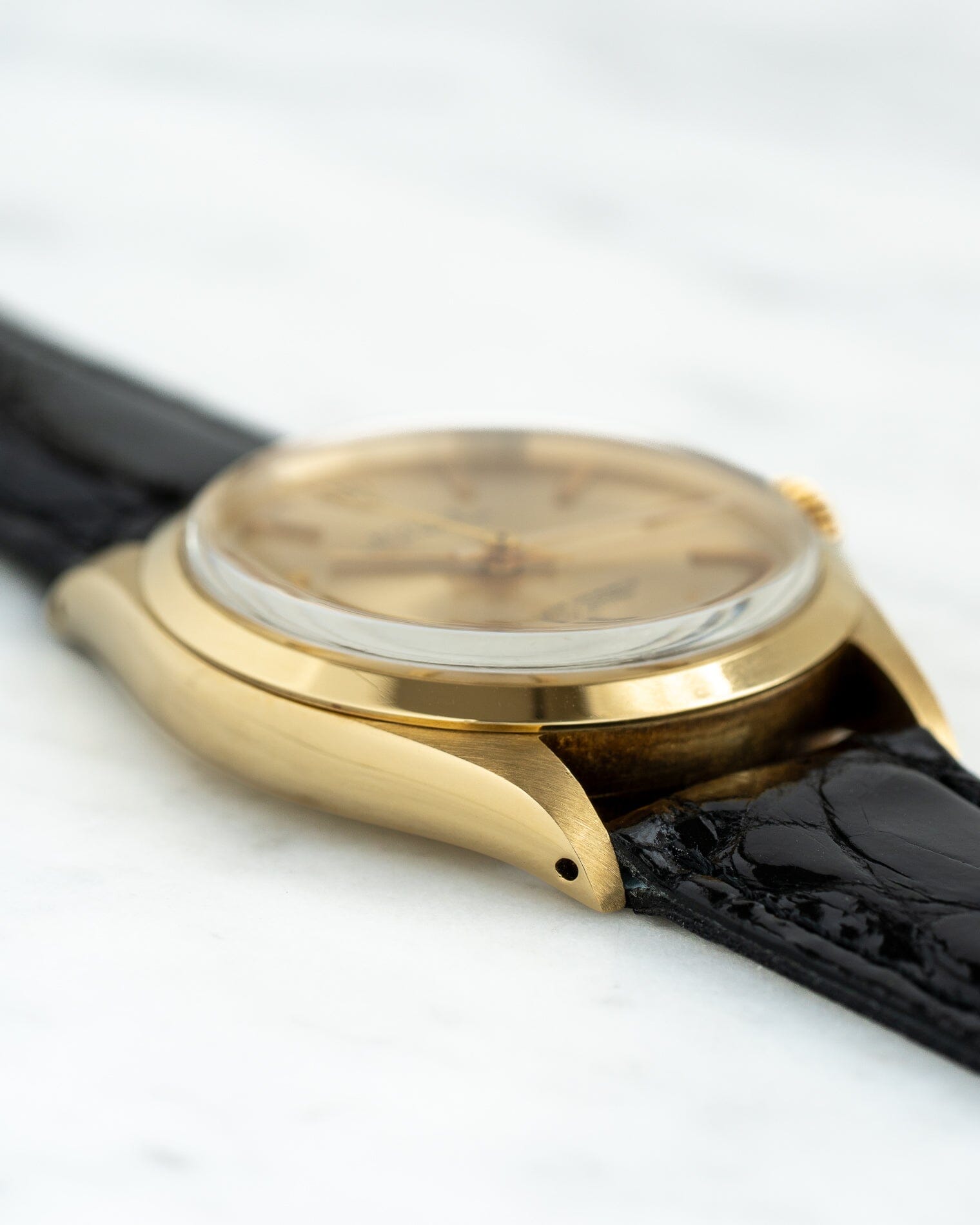 Rolex オイスターパーペチュアル 1002 YG シャンパンダイアル Watch ROLEX