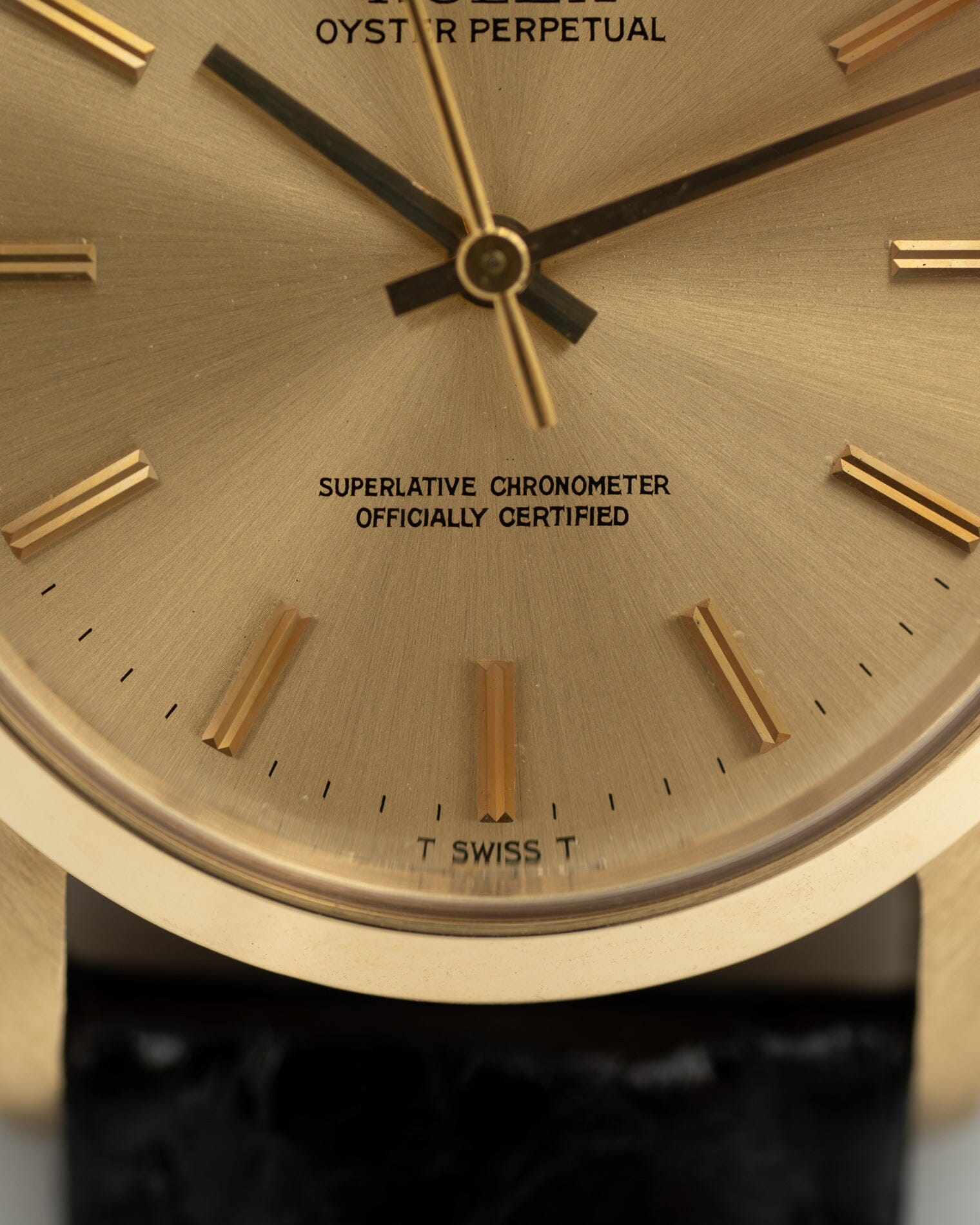 Rolex オイスターパーペチュアル 1002 YG シャンパンダイアル Watch ROLEX