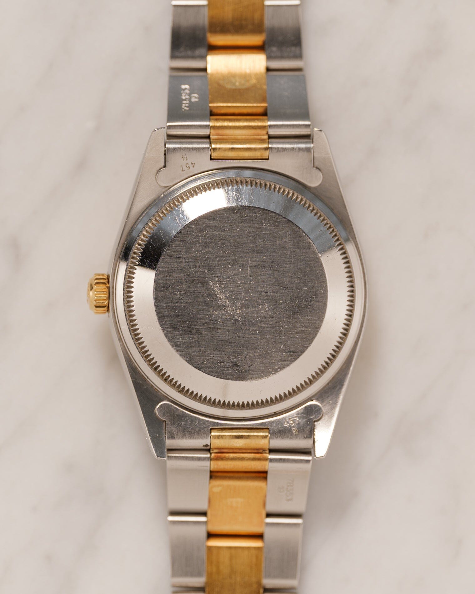 ロレックス オイスターパーペチュアルデイト 15203 SSxYG 箱保証書付き Watch ROLEX