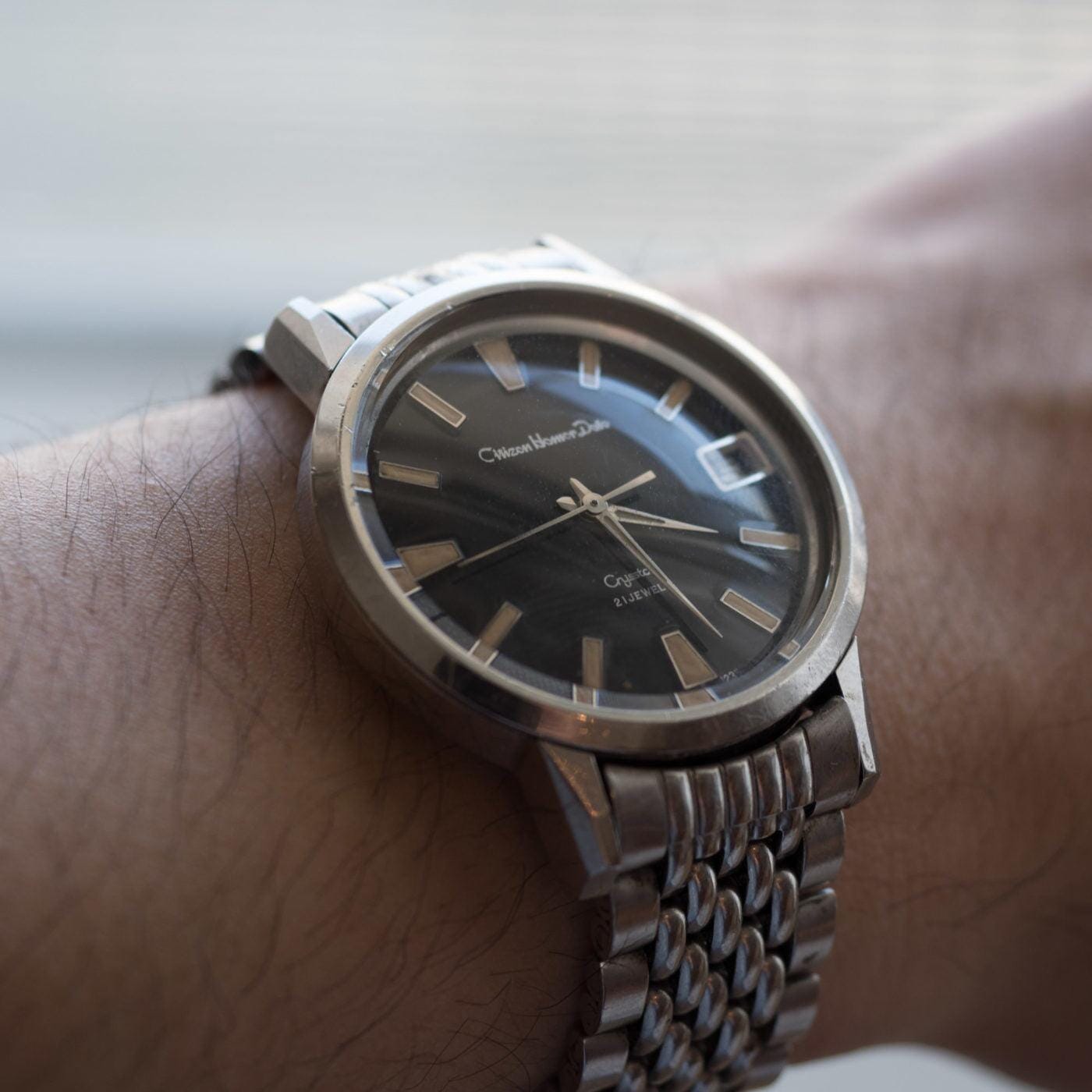 CITIZEN Homer Date Crystal Gilt Dial - Arbitro