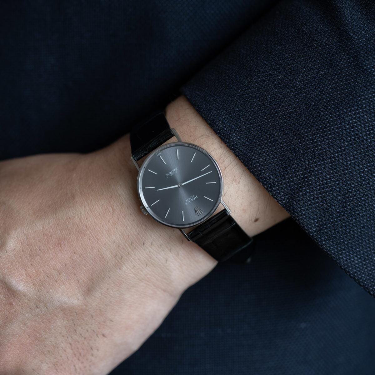 ROLEX Cellini 3833 WG Grey Dial 1970s - Arbitro