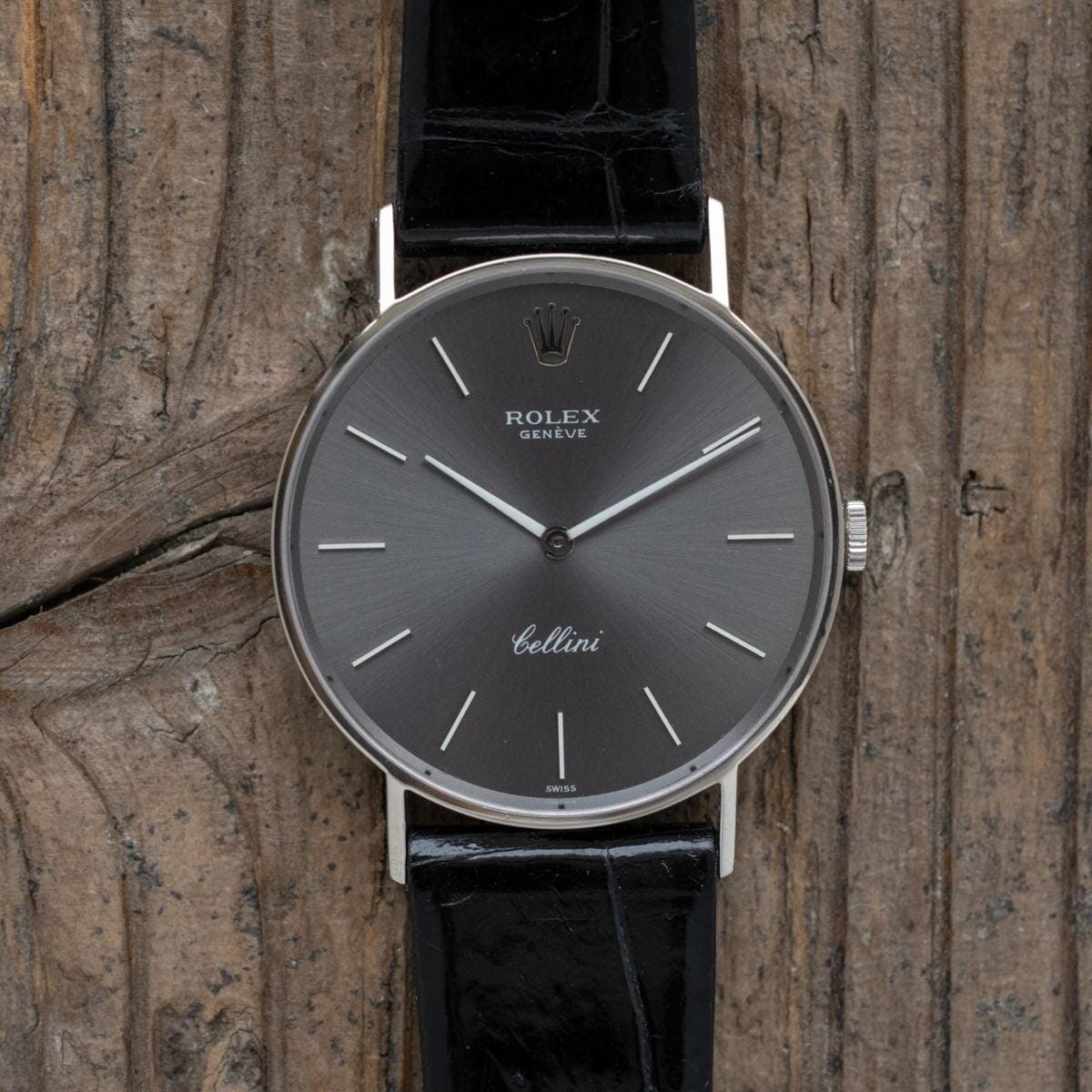 ROLEX Cellini 3833 WG Grey Dial 1970s - Arbitro