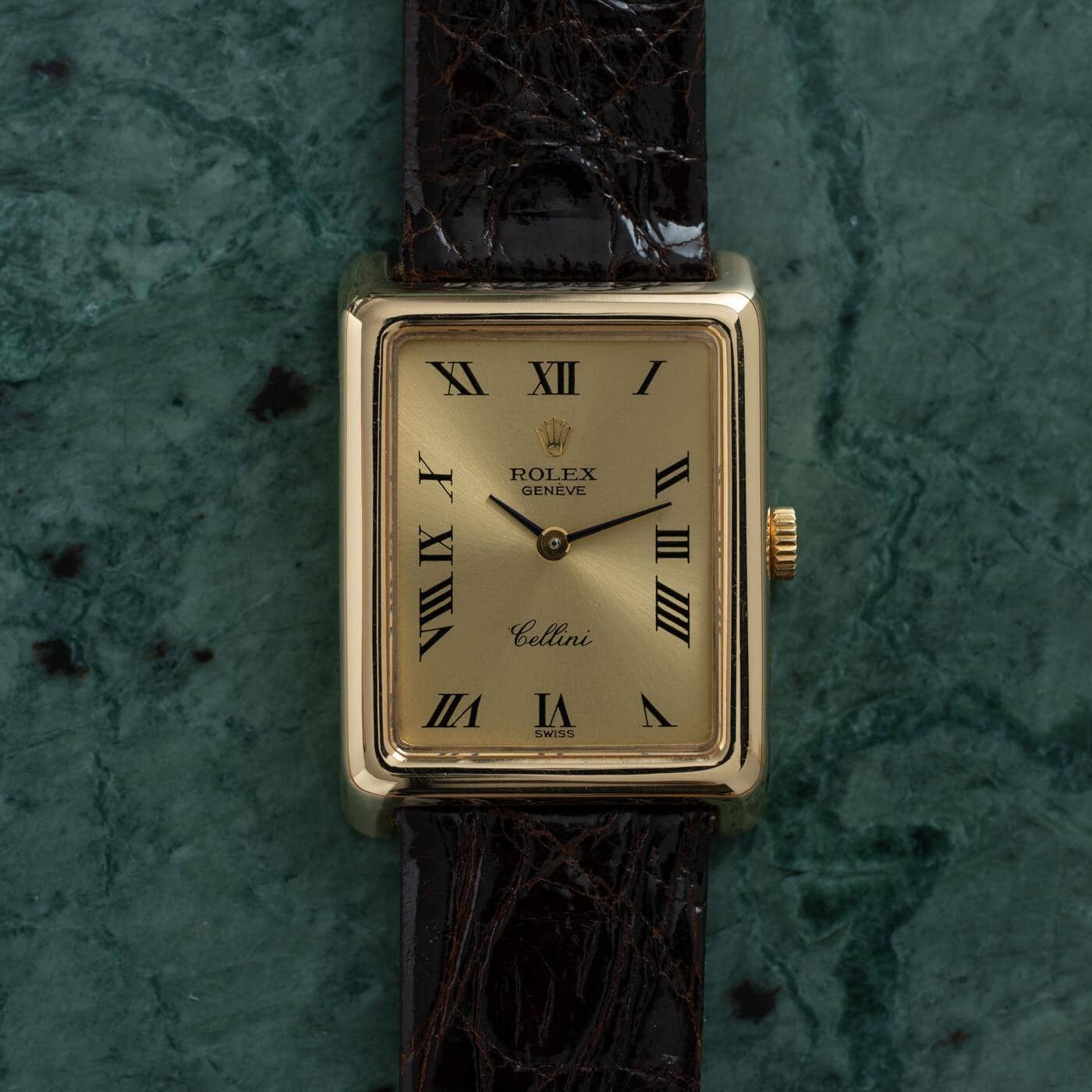 ROLEX Cellini 4103 Rectangle YG 1970s - Arbitro