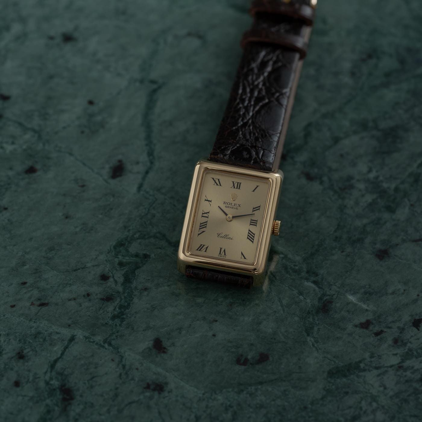 ROLEX Cellini 4103 Rectangle YG 1970s - Arbitro