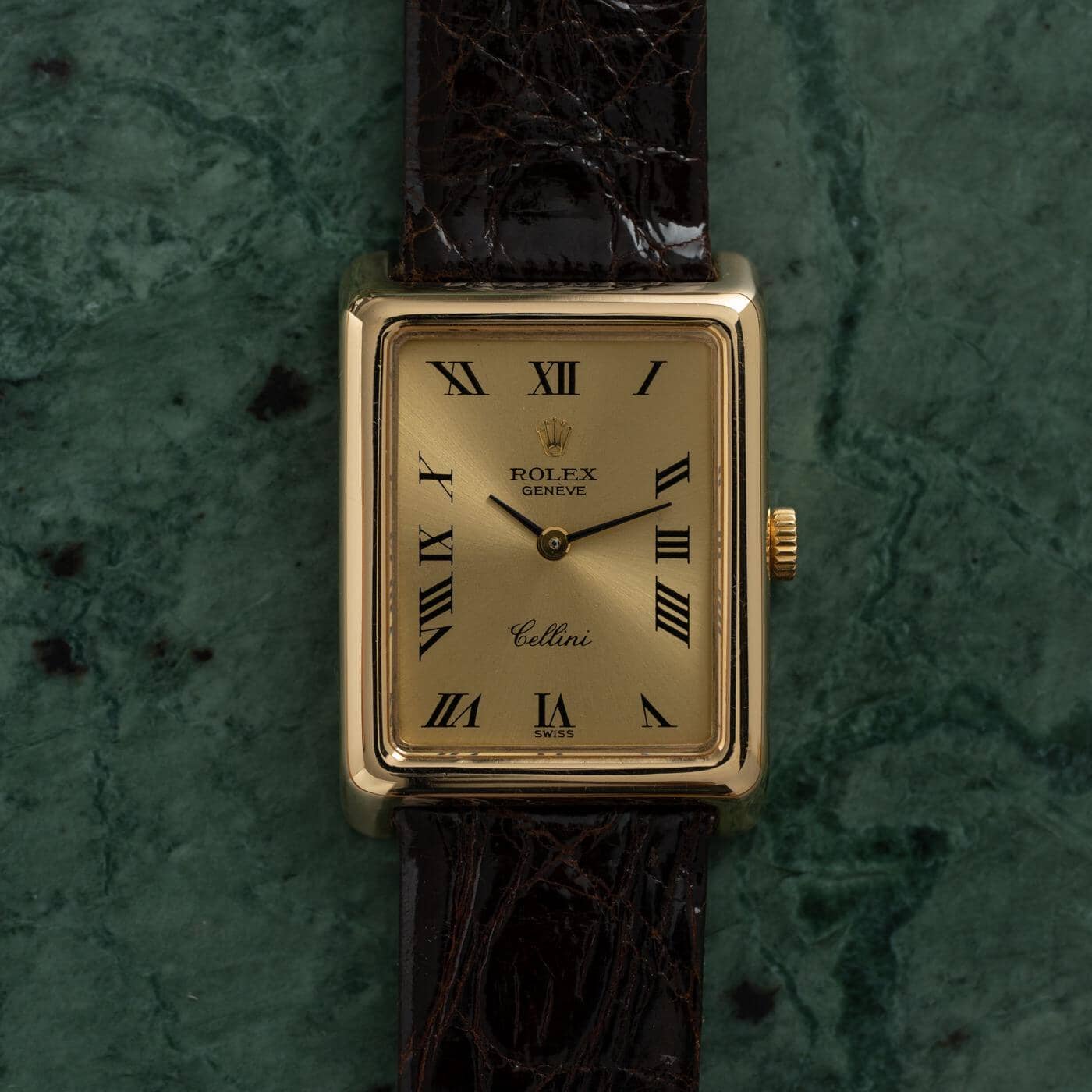 ROLEX Cellini 4103 Rectangle YG 1970s - Arbitro