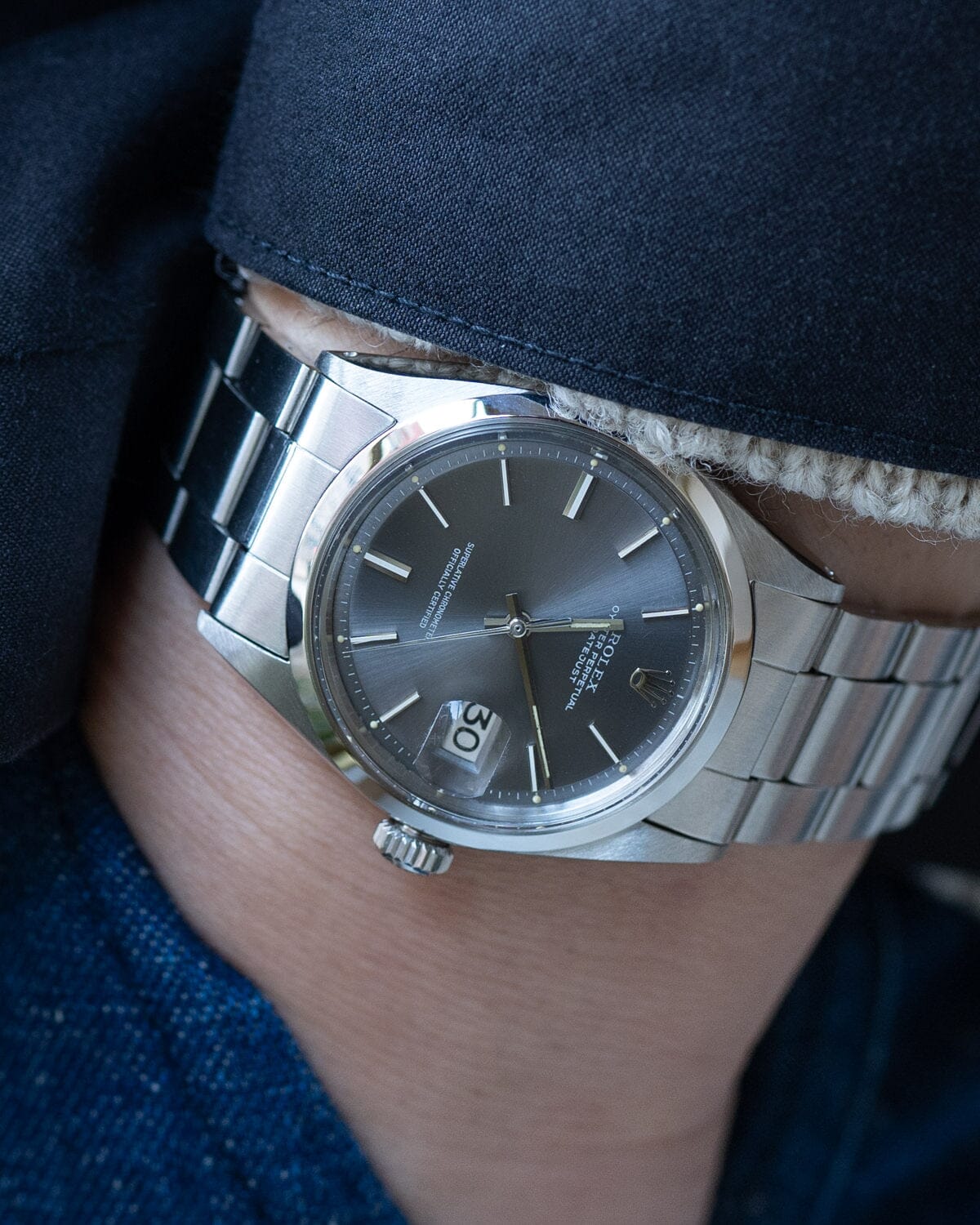 ロレックス デイトジャスト 1600 グレーダイアル Watch ROLEX