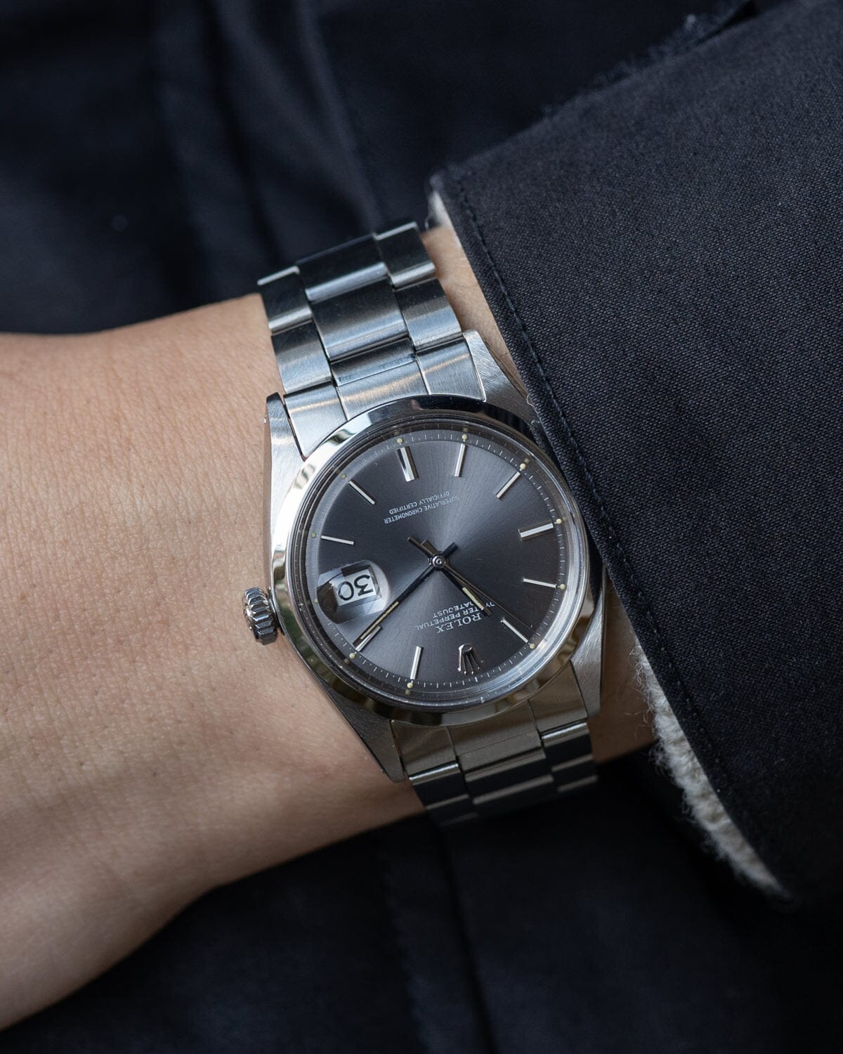 ロレックス デイトジャスト 1600 グレーダイアル Watch ROLEX
