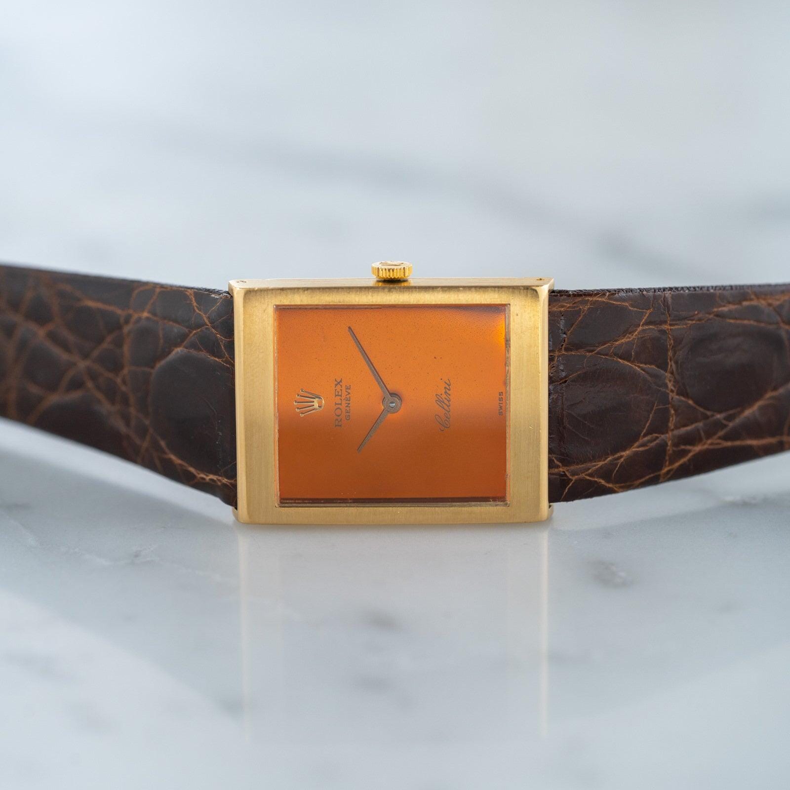 ROLEX Cellini 4014 Rectangle YG Orange - Arbitro