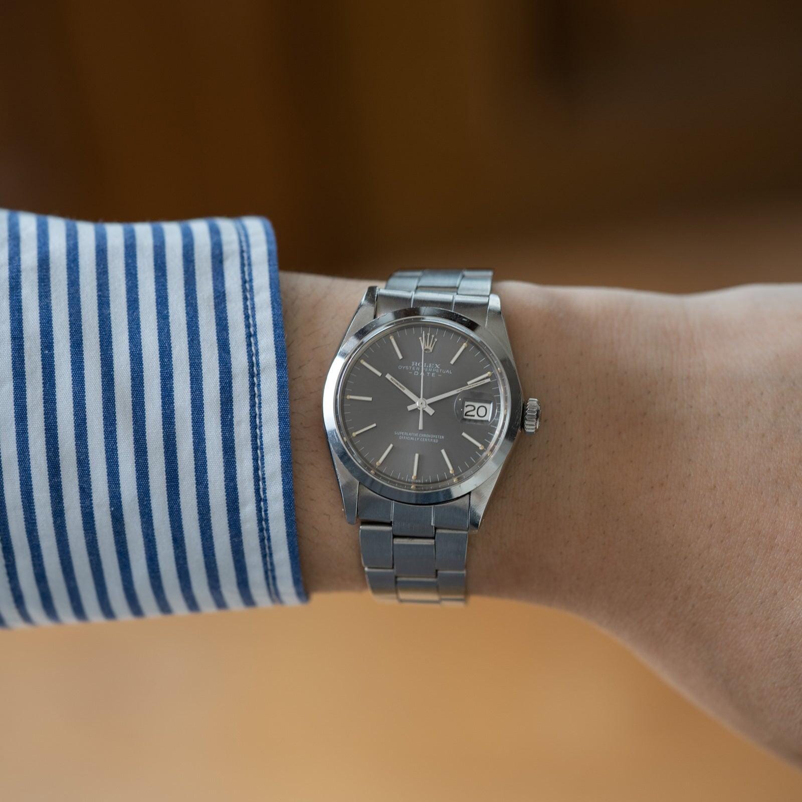 ROLEX Oyster Perpetual Date 1500 Grey Dial - Arbitro