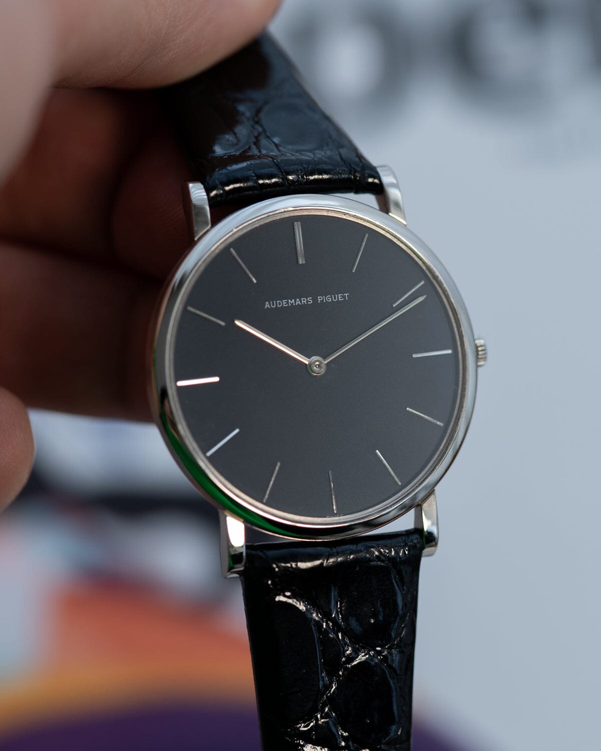 オーデマ ピゲ ラウンド WG マットブラックダイアル Watch AUDEMARS PIGUET