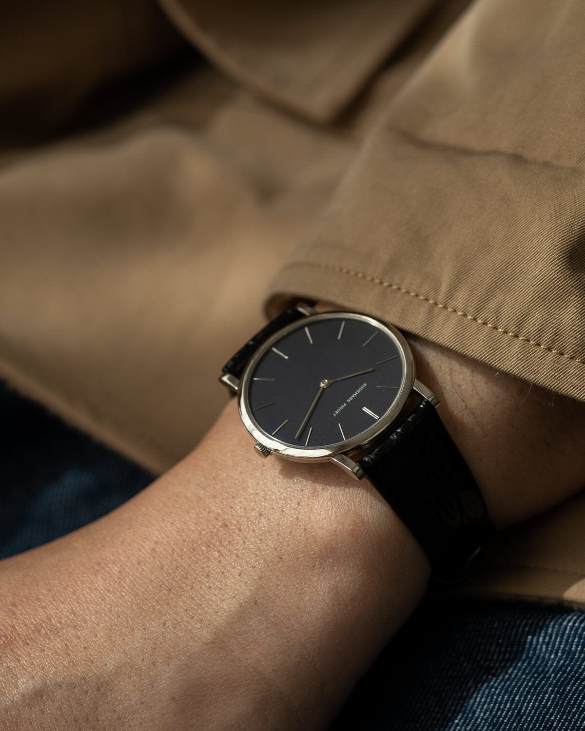 オーデマ ピゲ ラウンド WG マットブラックダイアル Watch AUDEMARS PIGUET