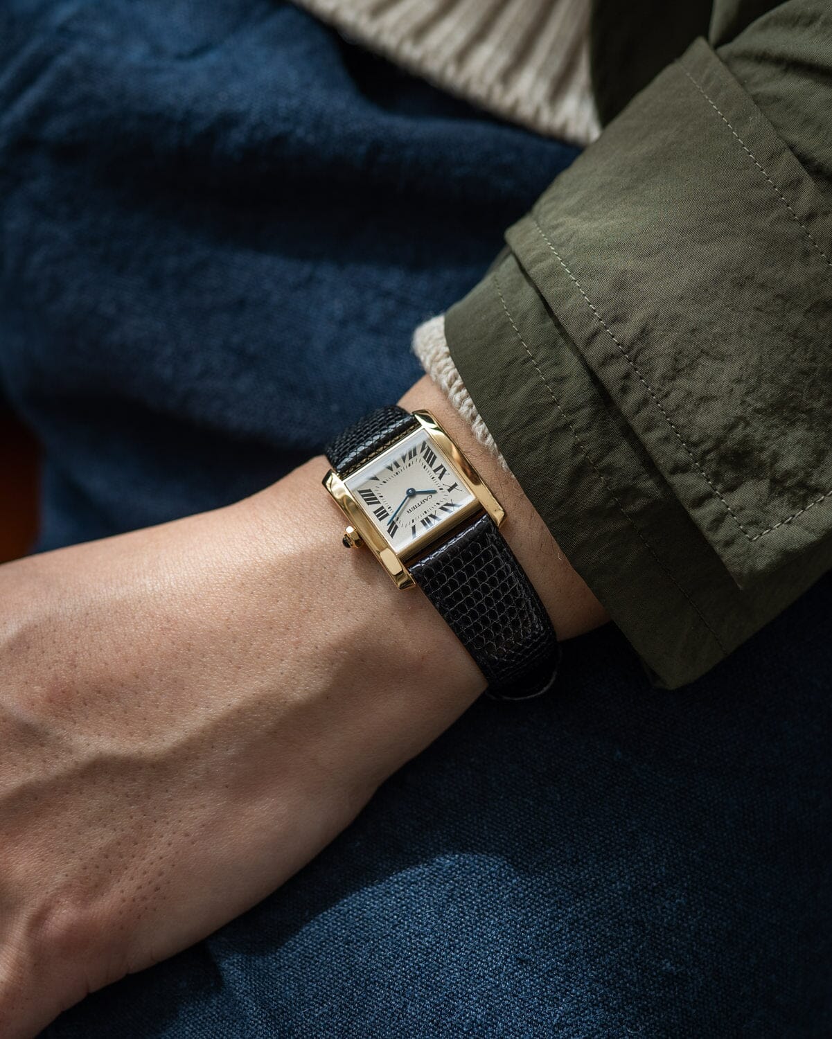 カルティエ タンクフランセーズ MM 1821 YG Watch CARTIER