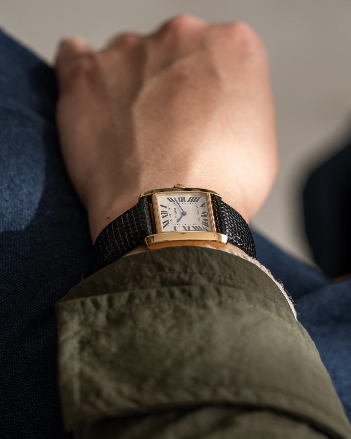 カルティエ タンクフランセーズ MM 1821 YG Watch CARTIER