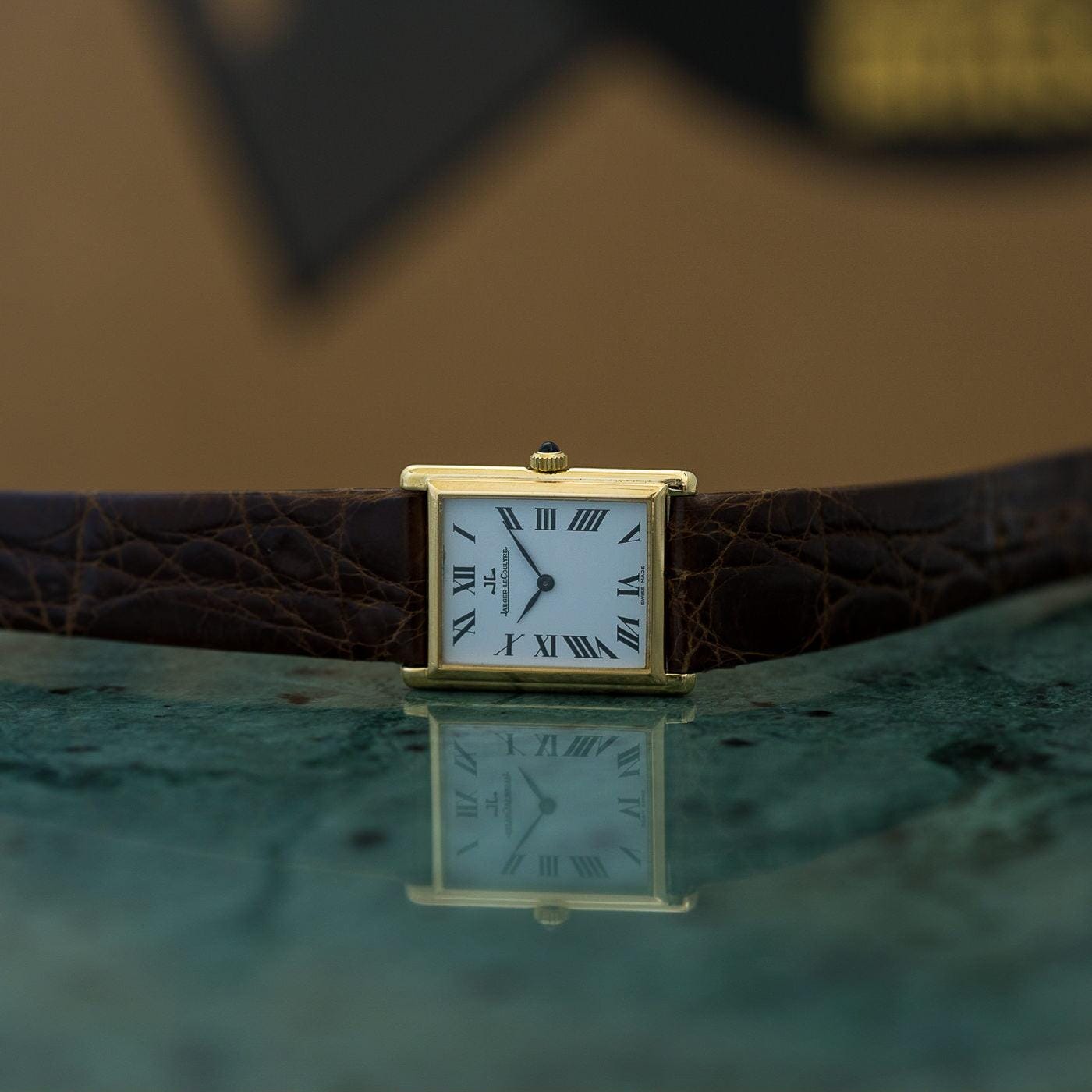 Jaeger-LeCoultre Rectangle 18K YG 1970s - Arbitro