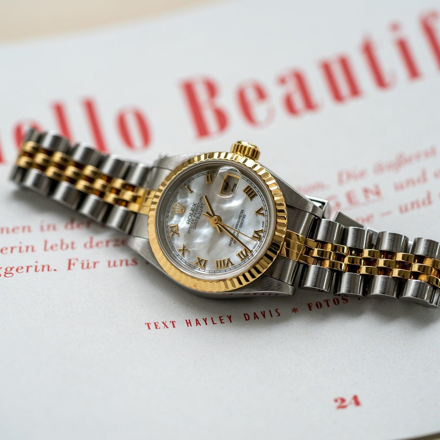 ROLEX Lady-Datejust 69173NR White Shell Dial - Arbitro