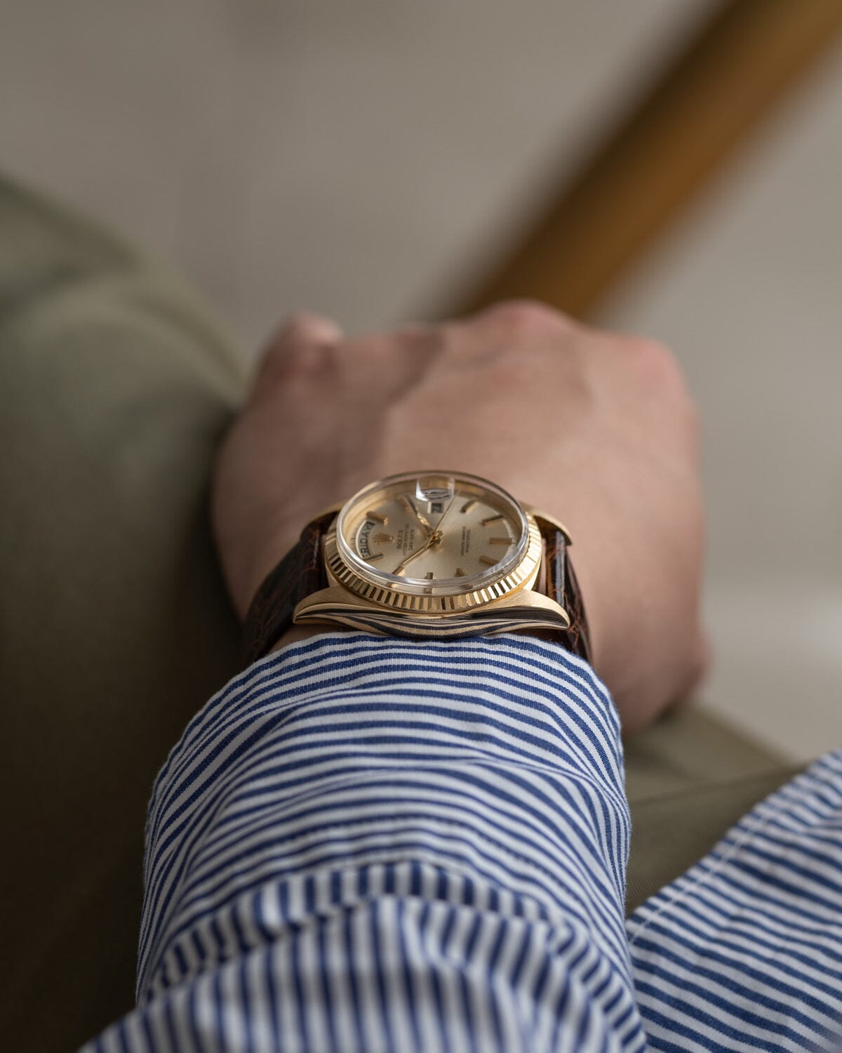ロレックス デイデイト 1803 YG シルバーダイアル Watch ROLEX