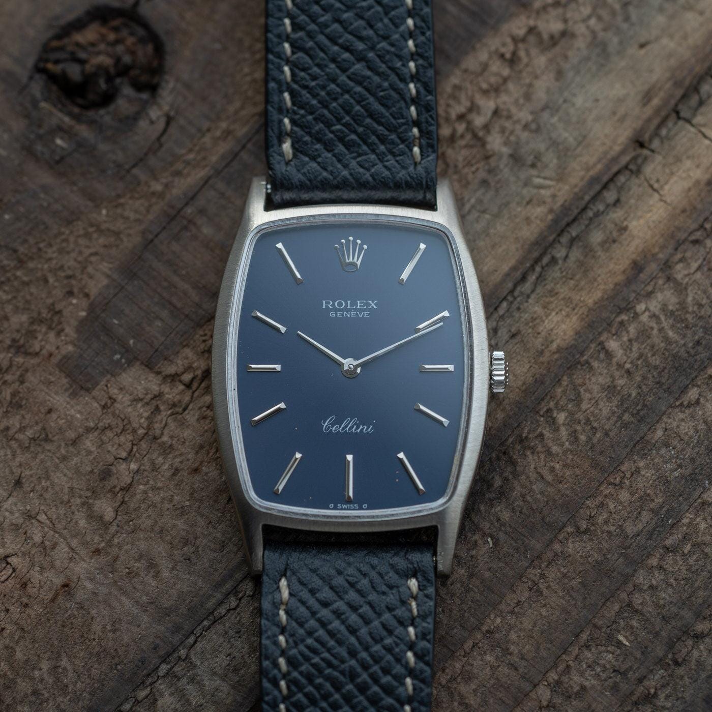 ROLEX Cellini 3807 WG Navy Dial - Arbitro