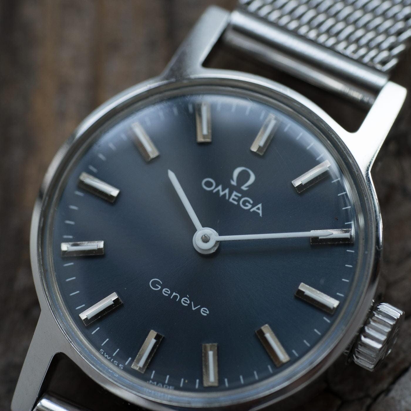 OMEGA Geneve Navy Dial Ladies 1970s - Arbitro