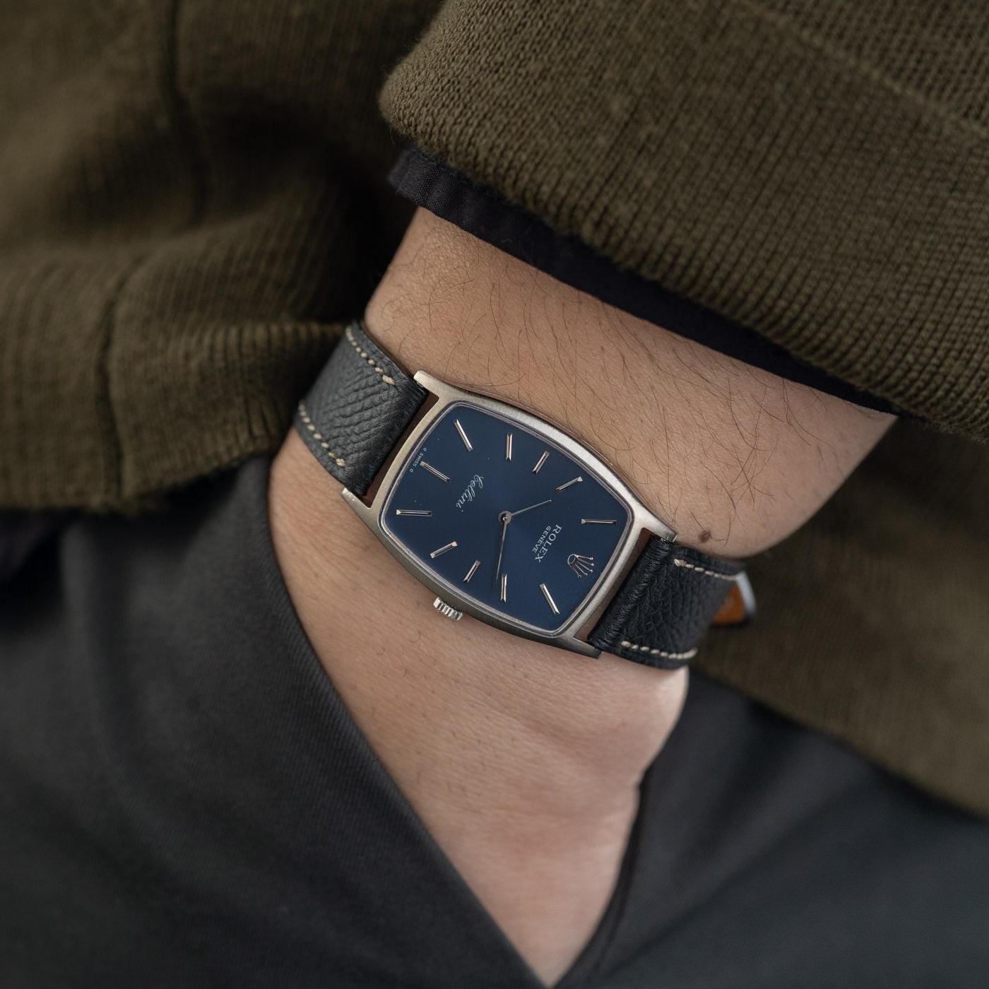 ROLEX Cellini 3807 WG Navy Dial - Arbitro